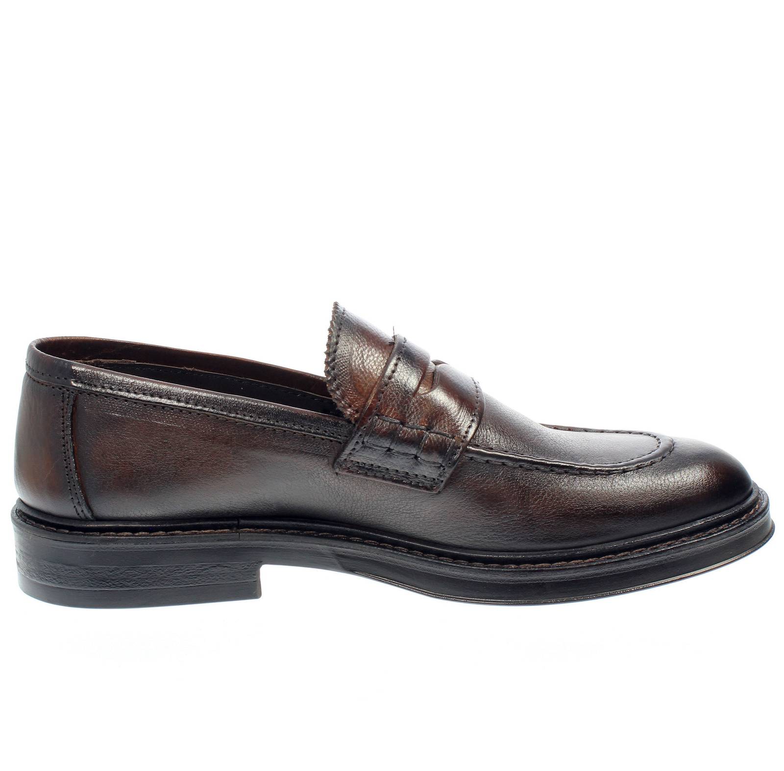 F.LLI RENNELLA Mocassins en cuir Homme marron Photo 2