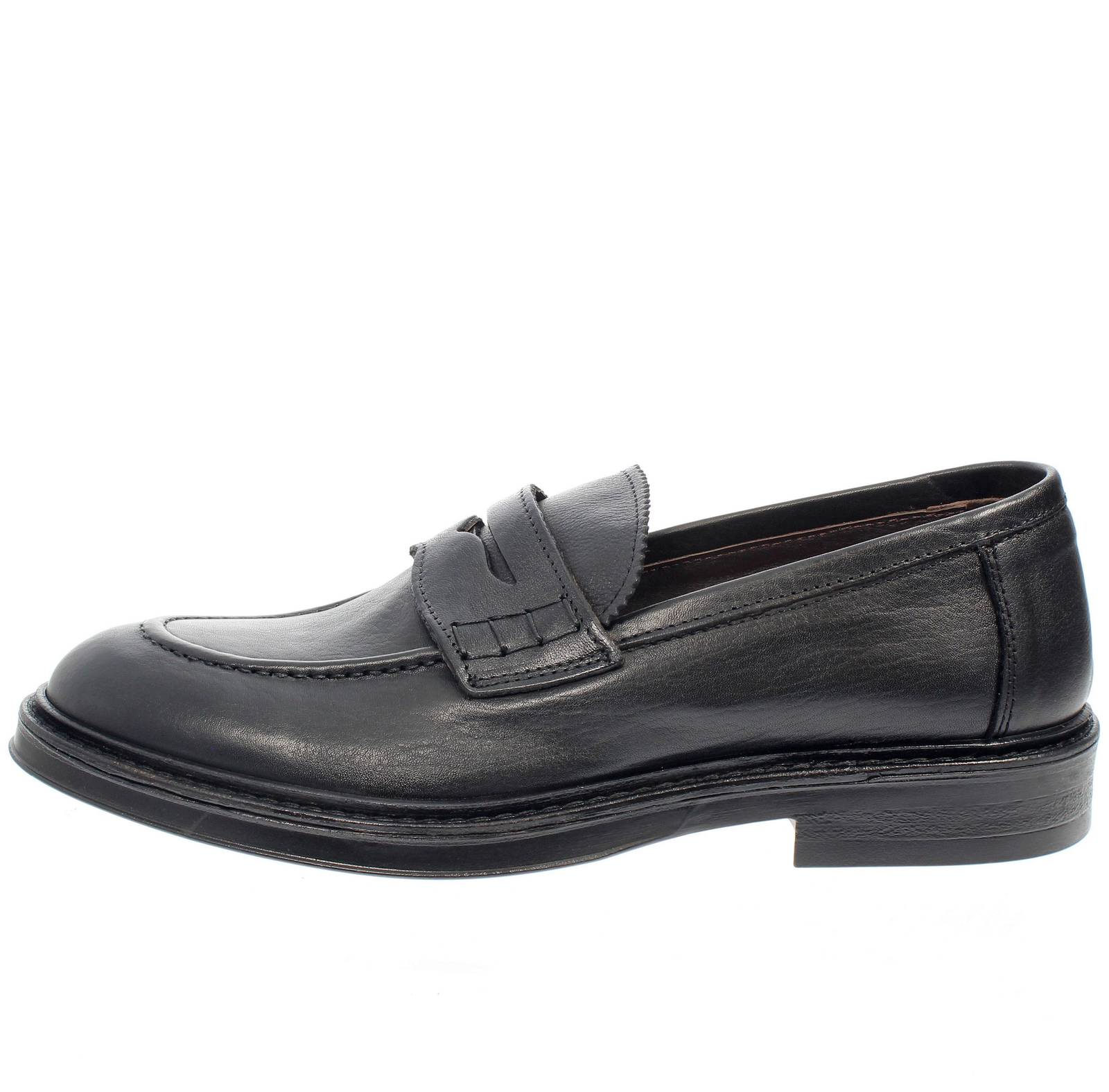 F.LLI RENNELLA Mocassins en cuir Homme noir Photo 3
