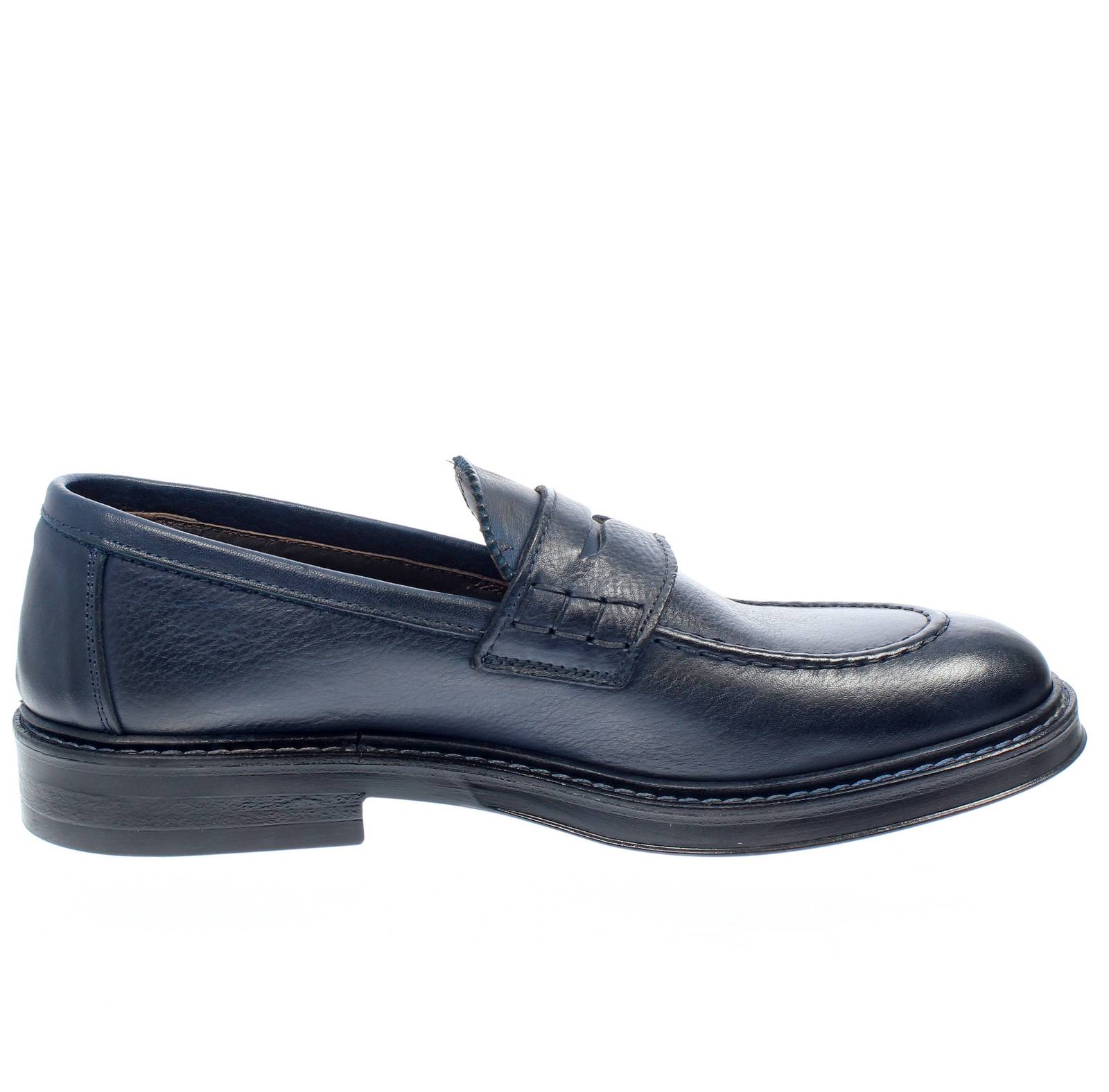 F.LLI RENNELLA Mocassins en cuir Homme bleu Photo 2