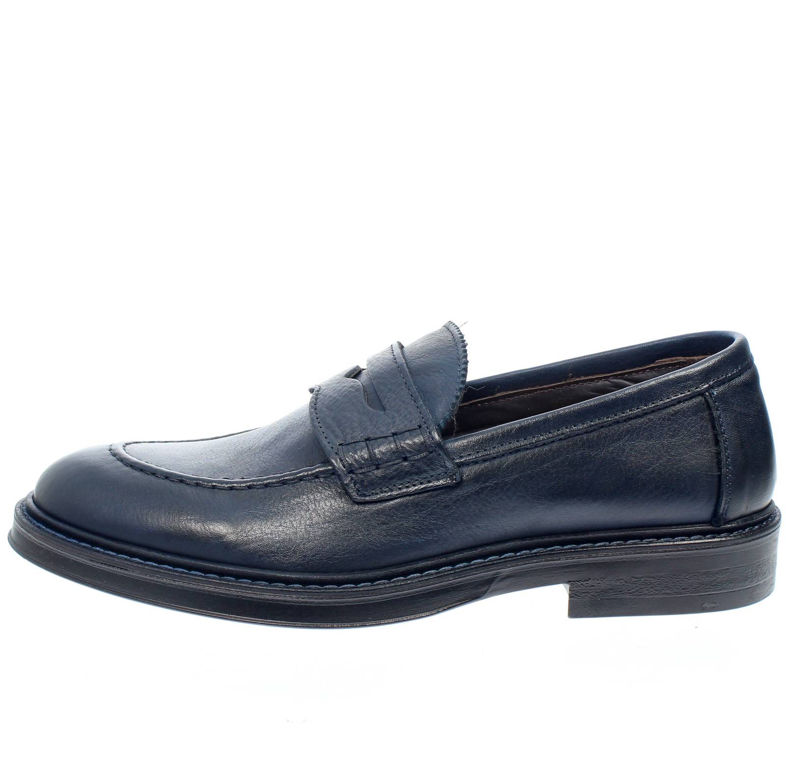 F.LLI RENNELLA Mocassins en cuir Homme bleu Photo 3