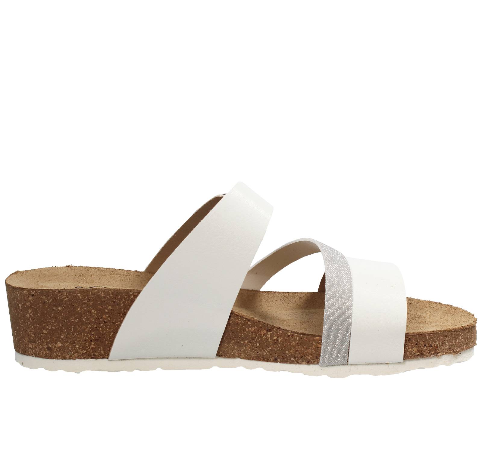 MISS DESIRE Wedge Sandals Woman white Photo 2