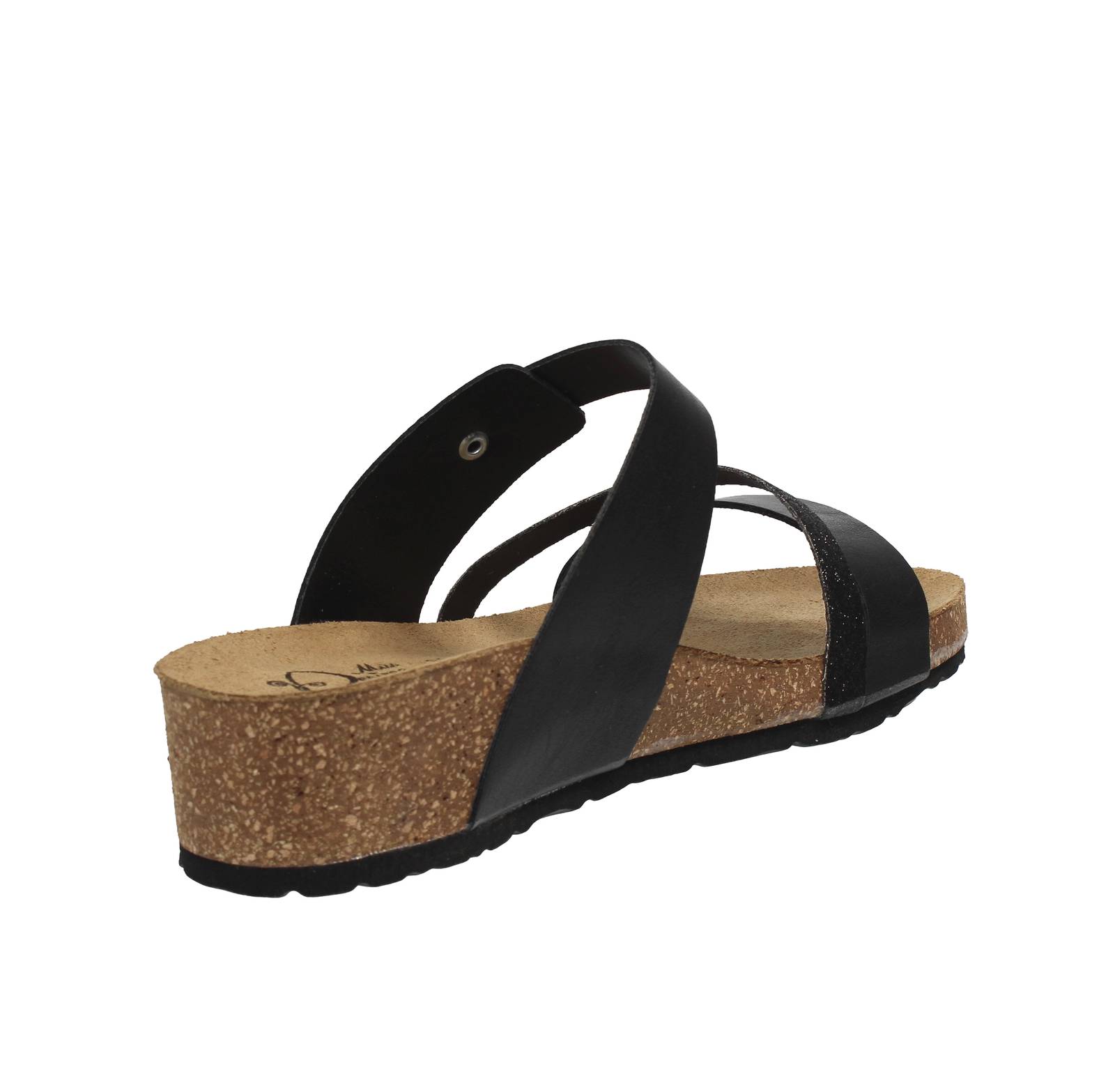 MISS DESIRE Wedge Sandals Woman black Photo 4