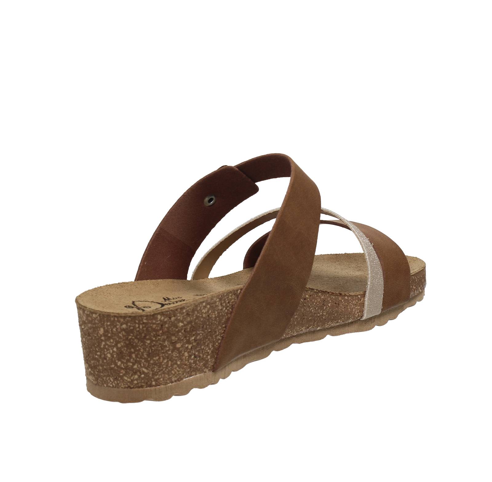 MISS DESIRE Wedge Sandals Woman brown Photo 4