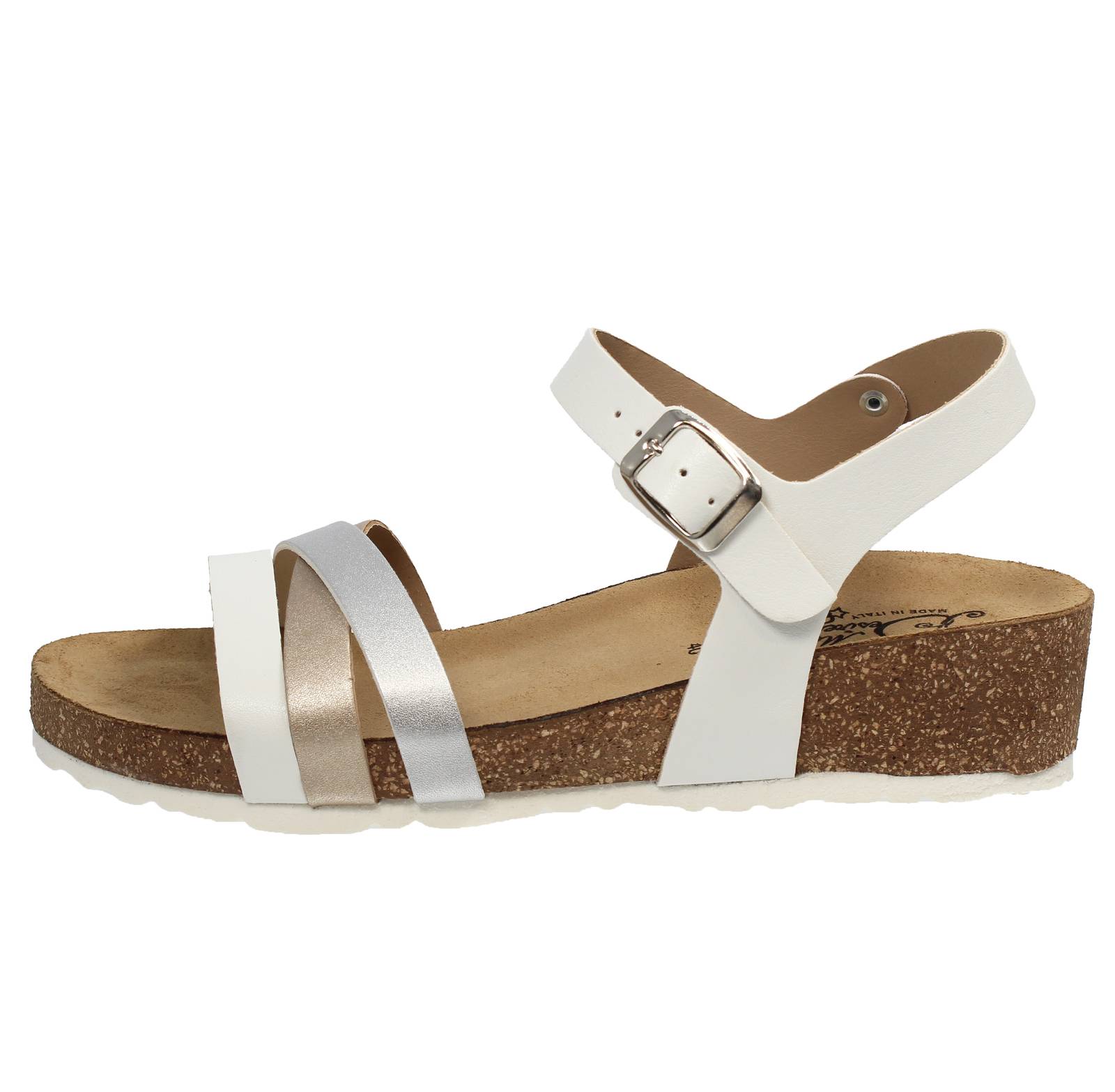 MISS DESIRE Wedge Sandals Woman white Photo 3