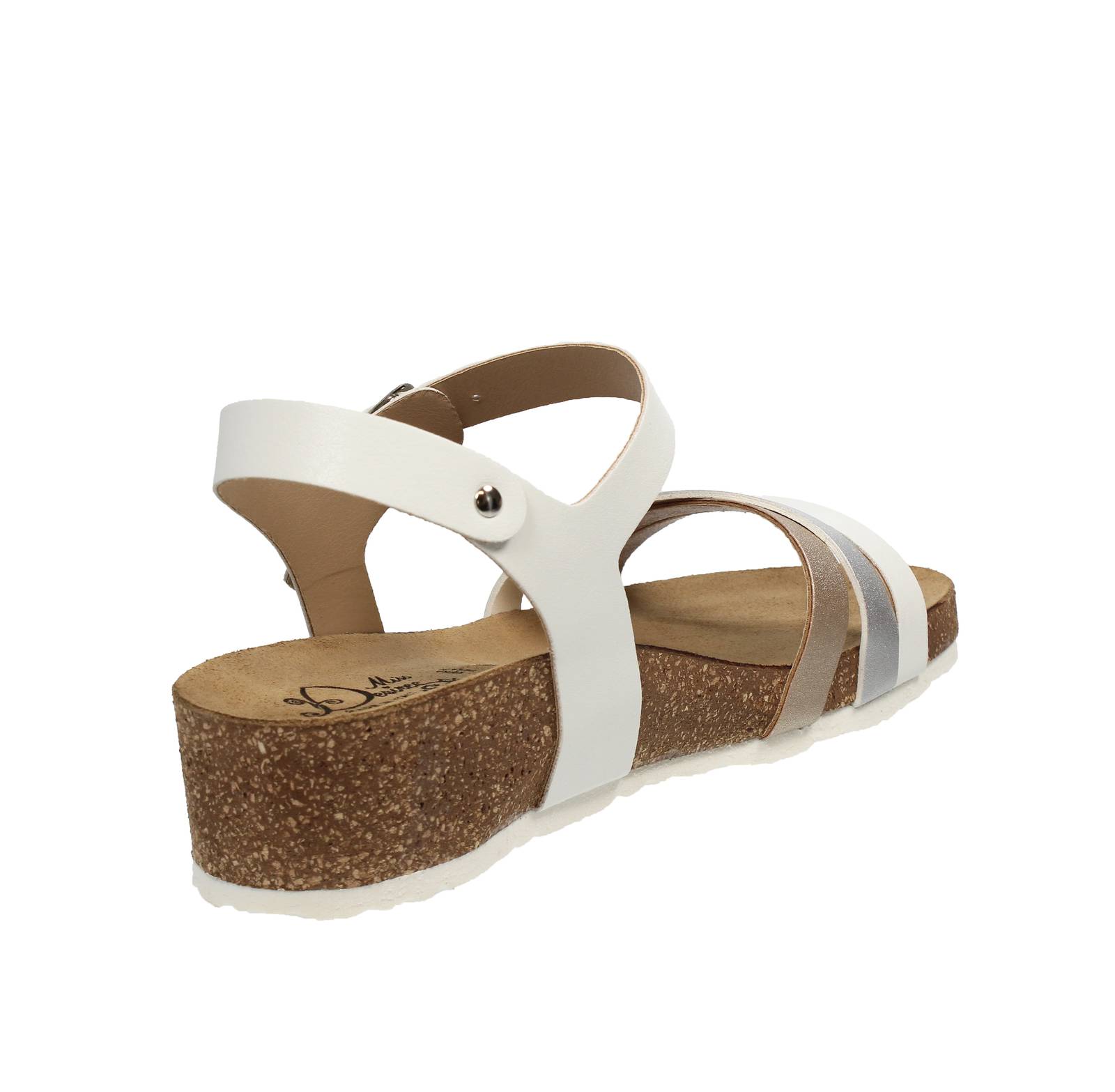 MISS DESIRE Wedge Sandals Woman white Photo 4