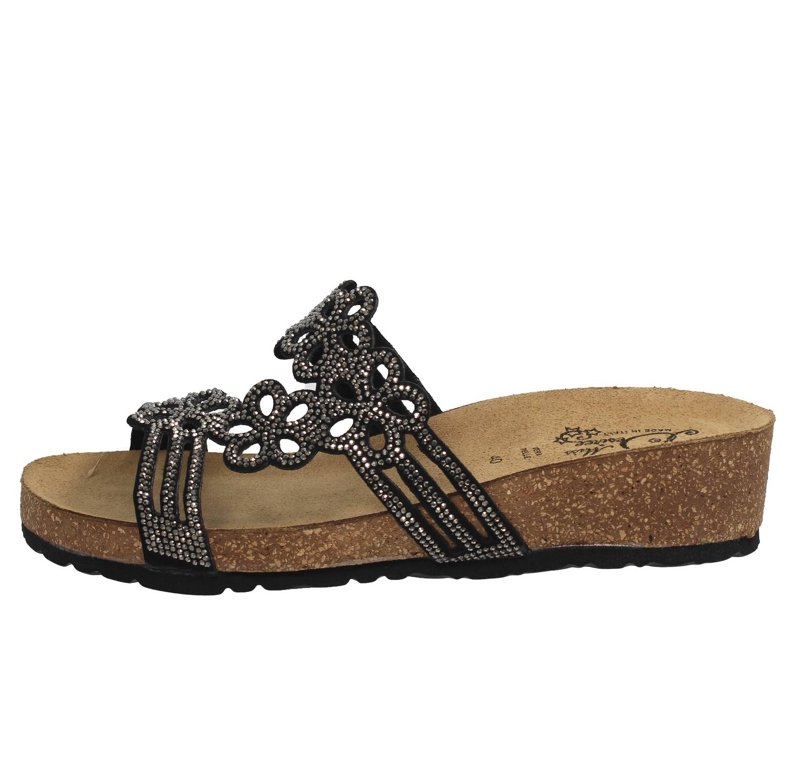 MISS DESIRE Wedge Sandals Woman black Photo 3