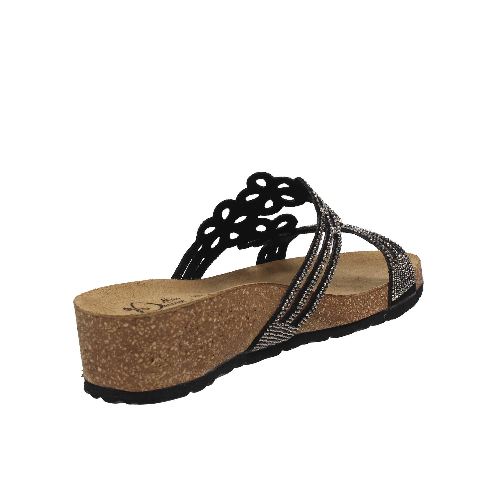 MISS DESIRE Wedge Sandals Woman black Photo 4