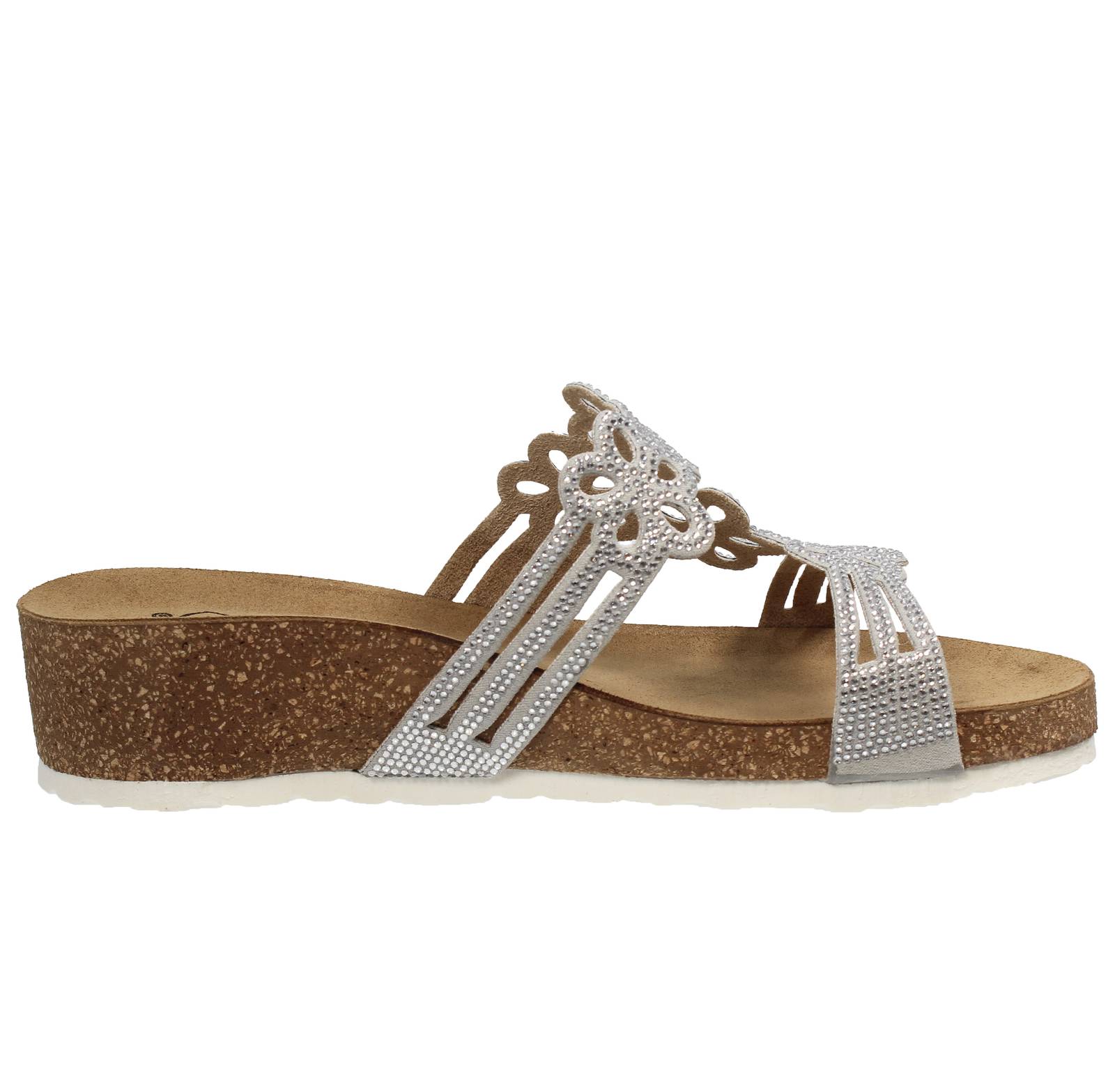 MISS DESIRE Wedge Sandals Woman white Photo 2