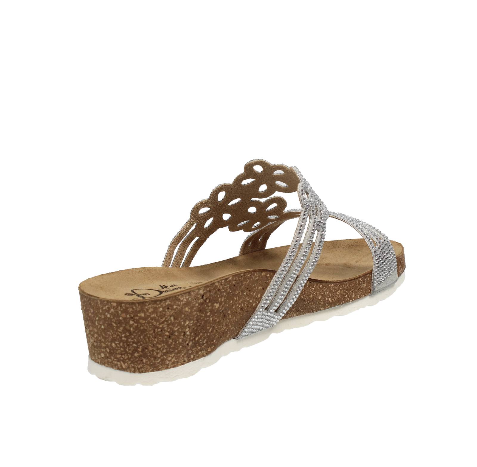 MISS DESIRE Wedge Sandals Woman white Photo 4