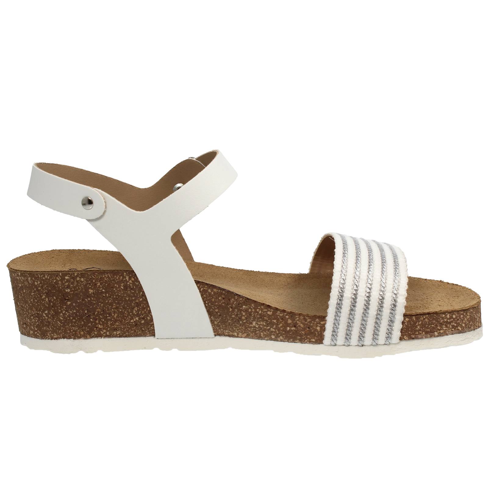 MISS DESIRE Wedge Sandals Woman white Photo 2