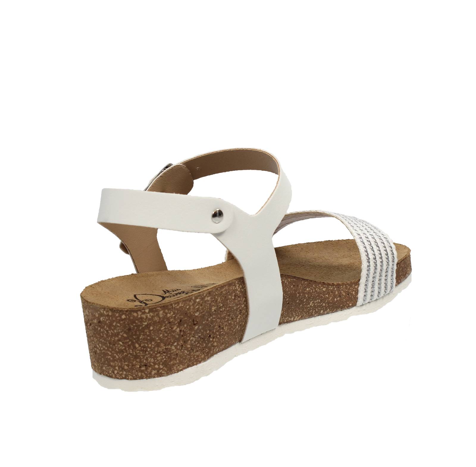 MISS DESIRE Wedge Sandals Woman white Photo 4