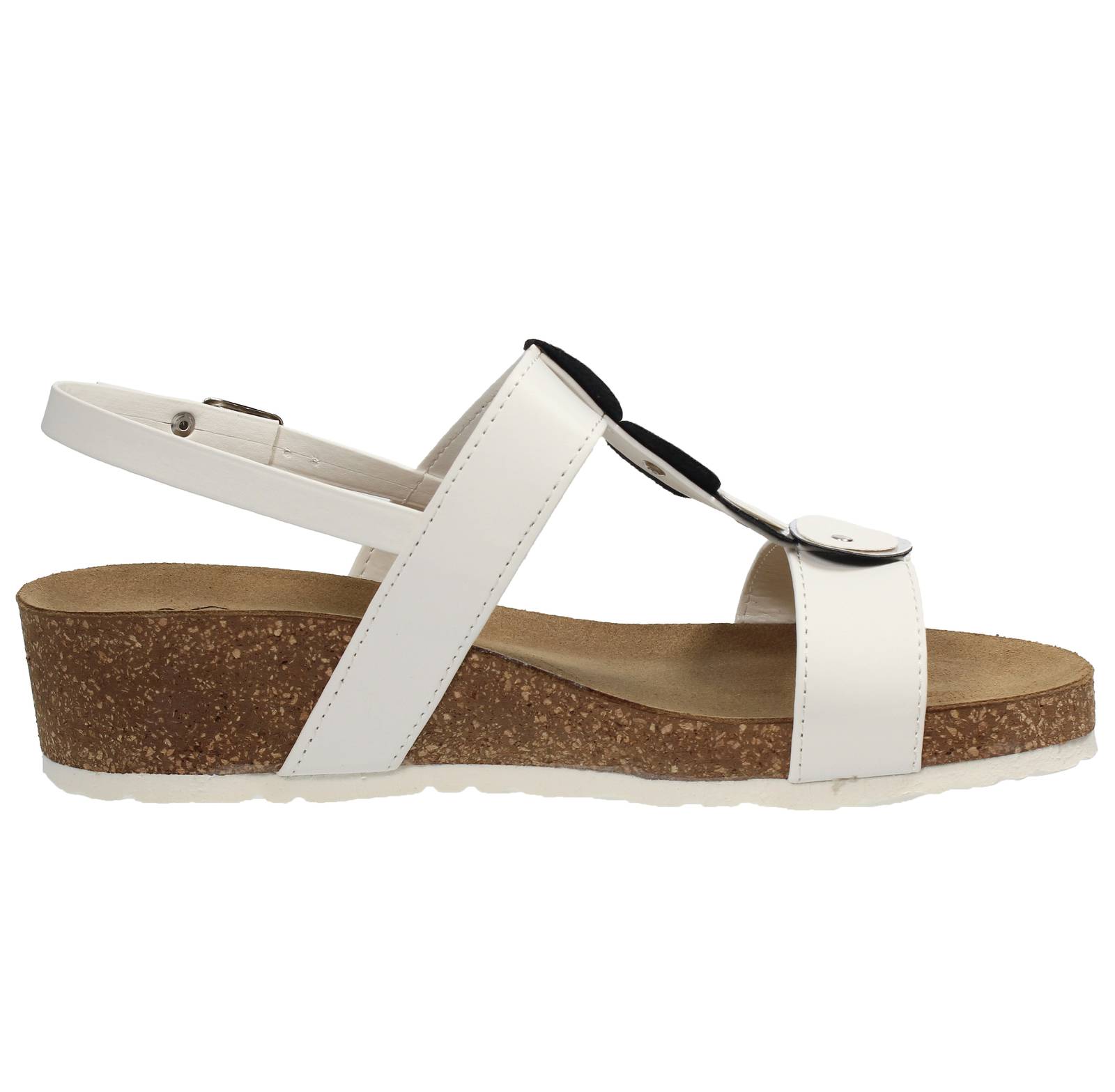 MISS DESIRE Wedge Sandals Woman white Photo 2
