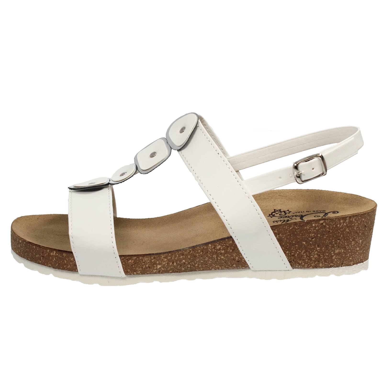 MISS DESIRE Wedge Sandals Woman white Photo 3