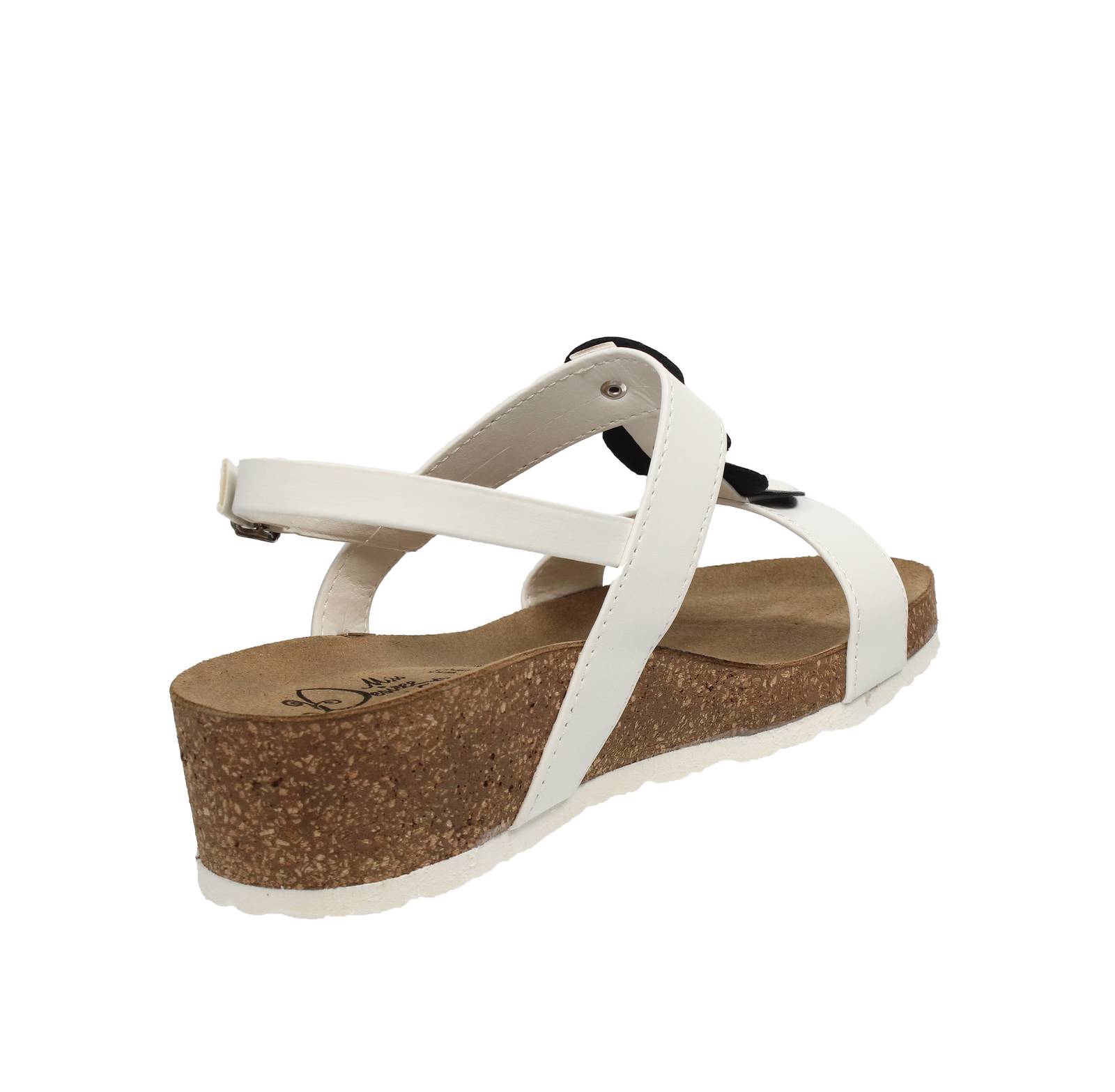 MISS DESIRE Wedge Sandals Woman white Photo 4