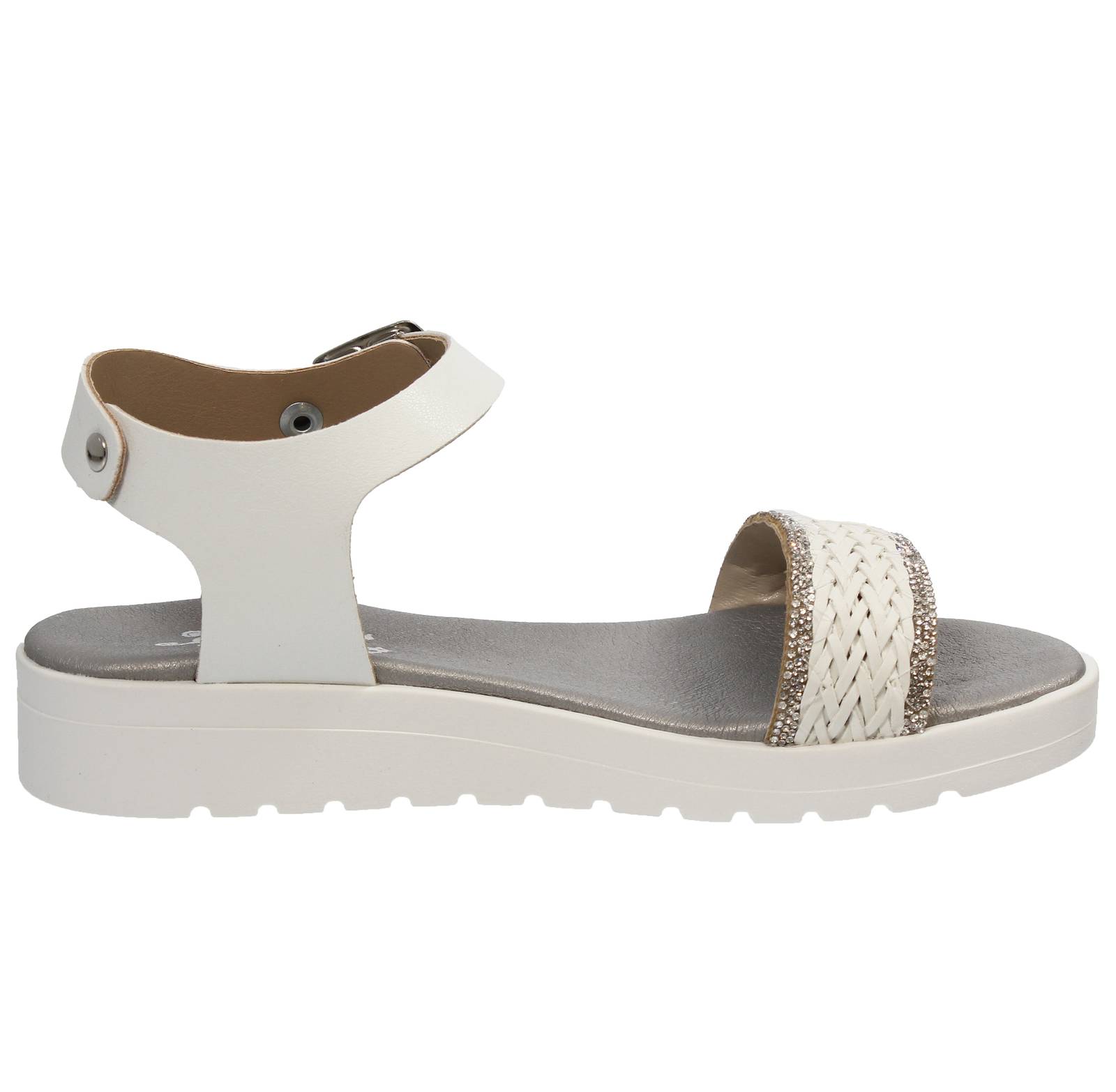 MISS DESIRE Wedge and Buckle Sandals Kids white Photo 2