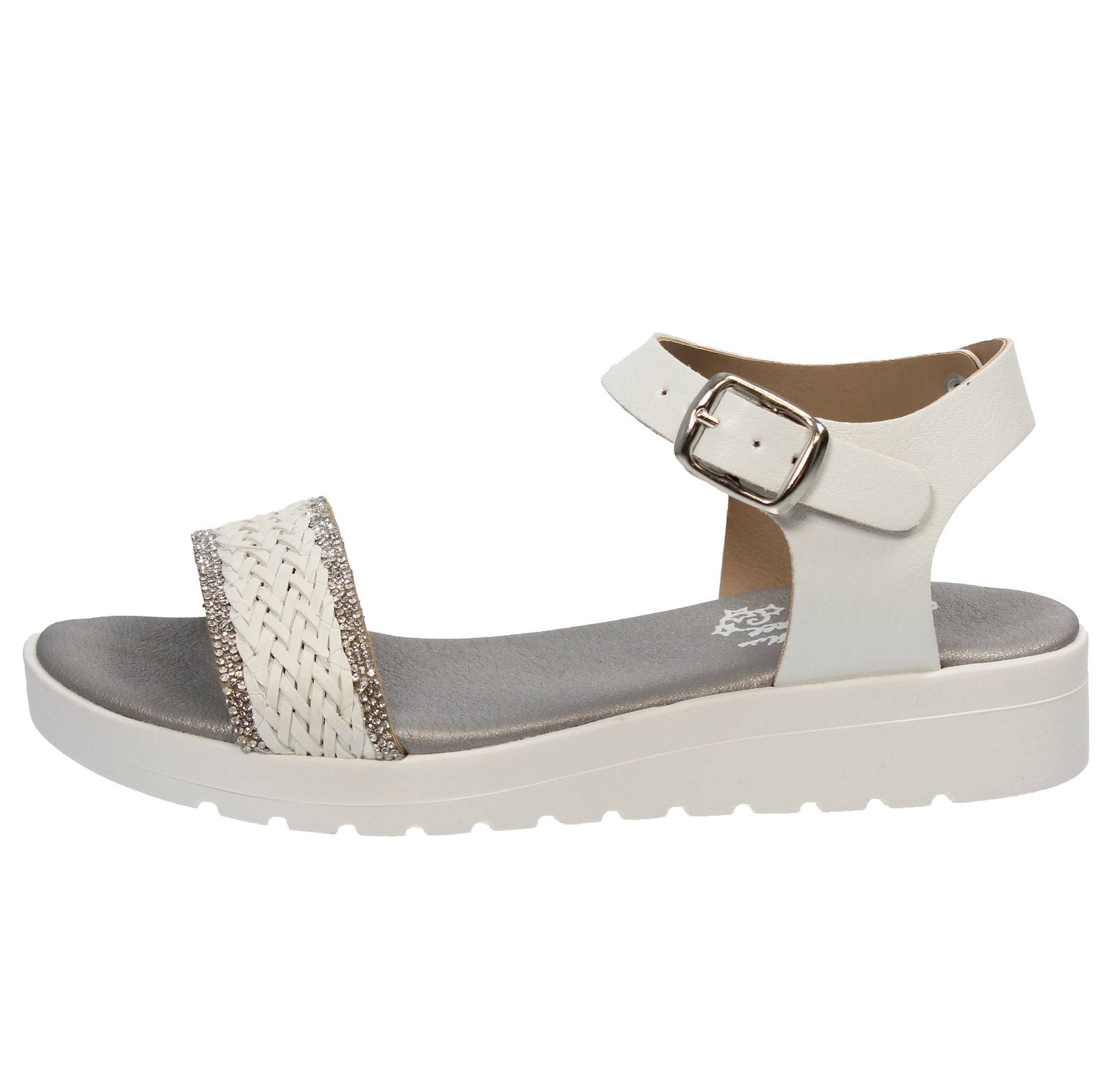 MISS DESIRE Wedge and Buckle Sandals Kids white Photo 3