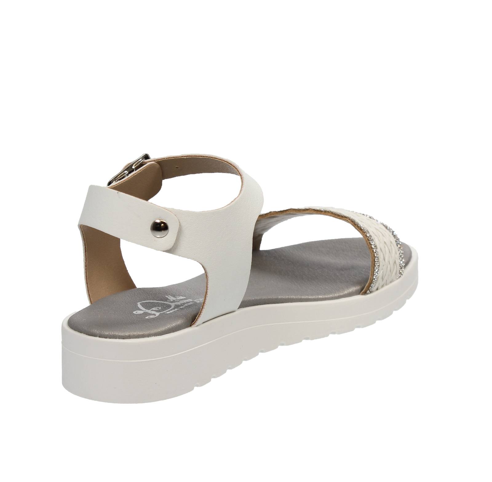 MISS DESIRE Wedge and Buckle Sandals Kids white Photo 4