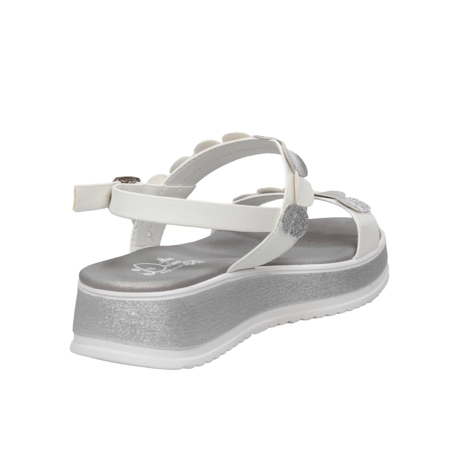 MISS DESIRE Platform sandals with buckle Kids white Photo 4