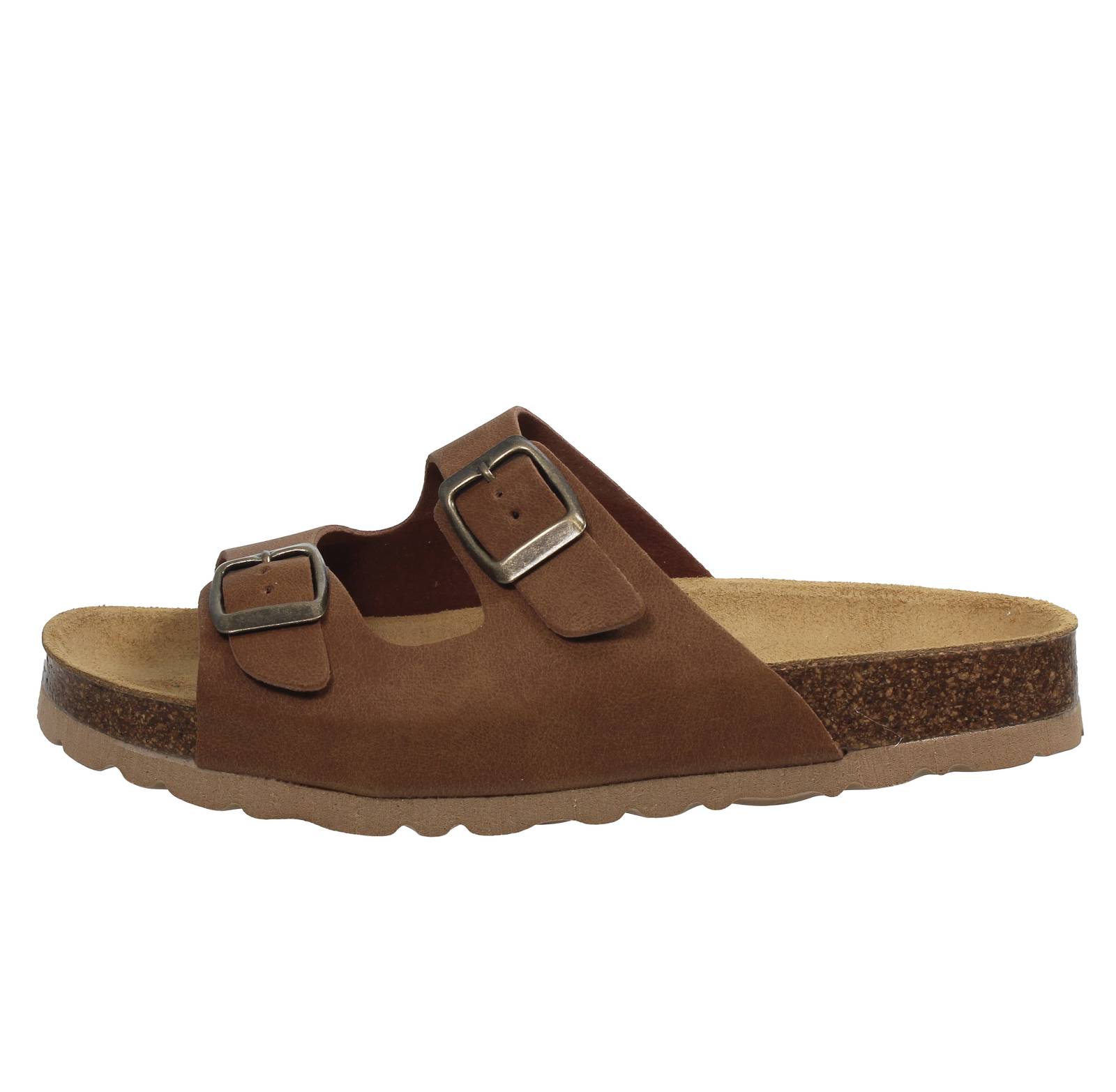 MISS DESIRE Slippers with double buckle Kids brown Photo 3