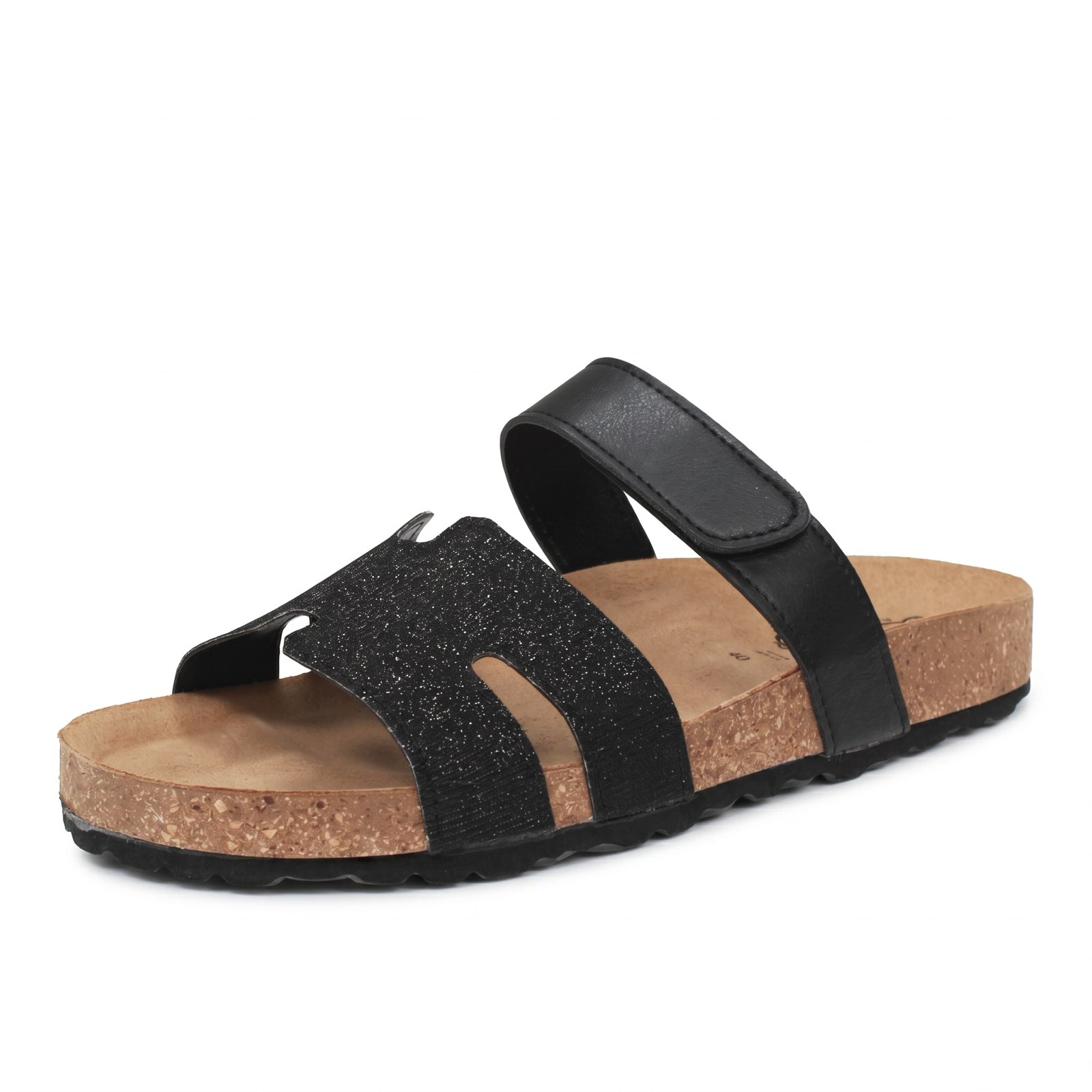 MISS DESIRE Slippers with strap Woman black