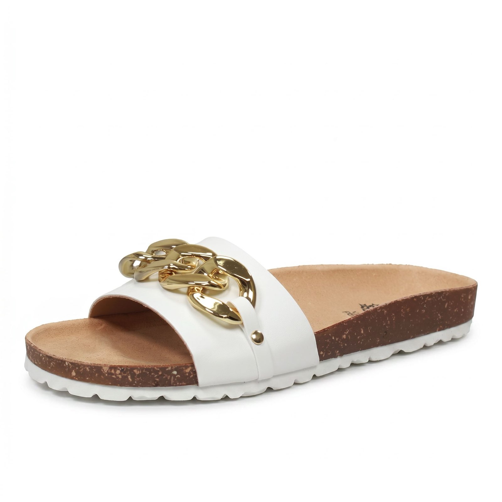 MISS DESIRE Low sandals Woman white