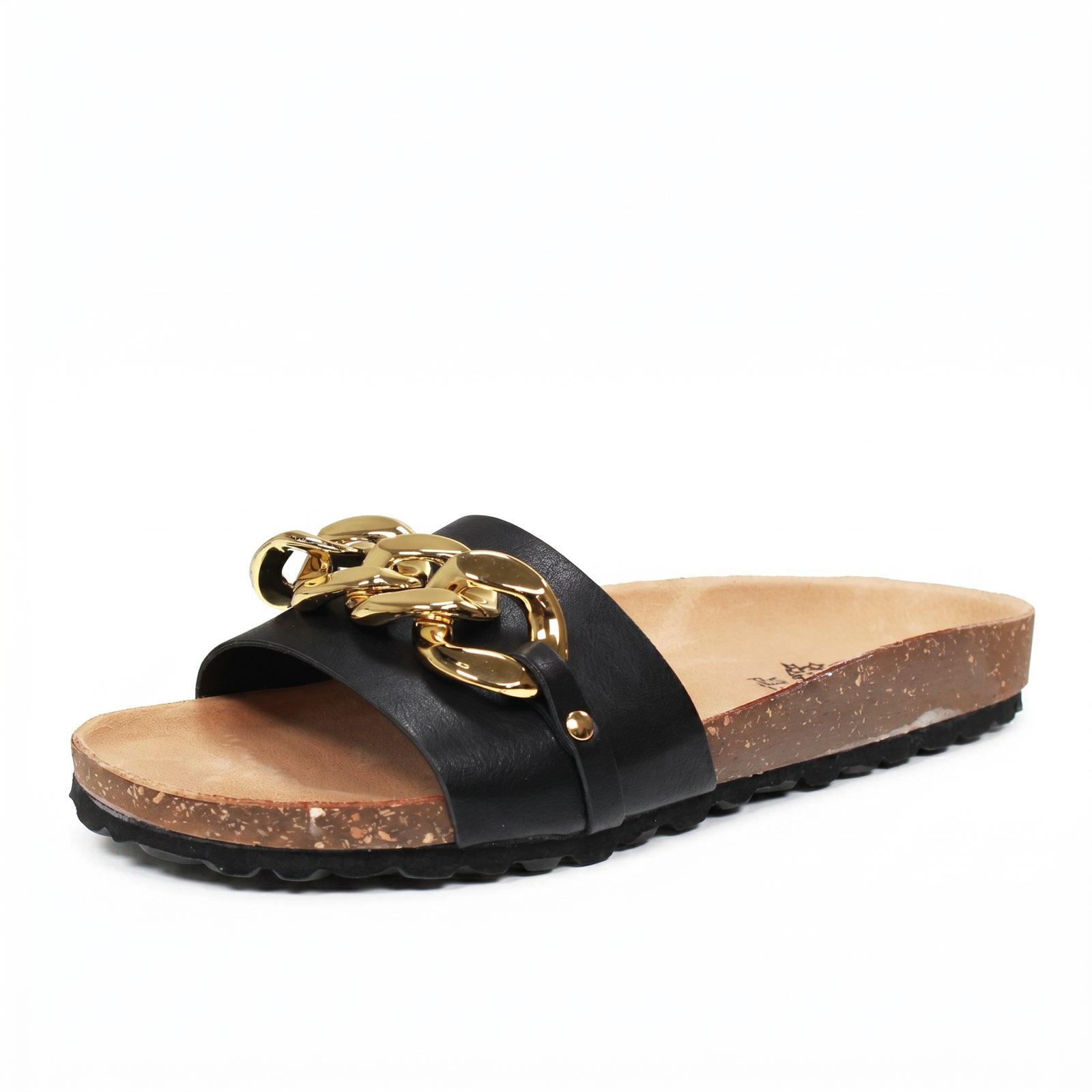 MISS DESIRE Low sandals Woman black