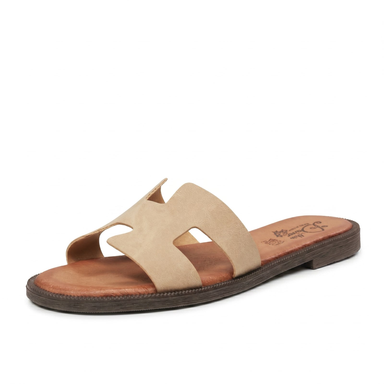 MISS DESIRE Slippers with headband Woman beige