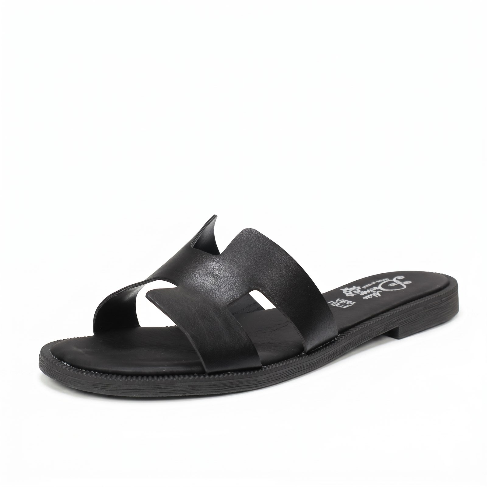 MISS DESIRE Slippers with headband Woman black