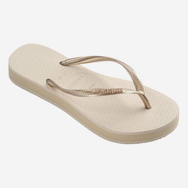 HAVAJANAS schmale Plateausohle Damen beige