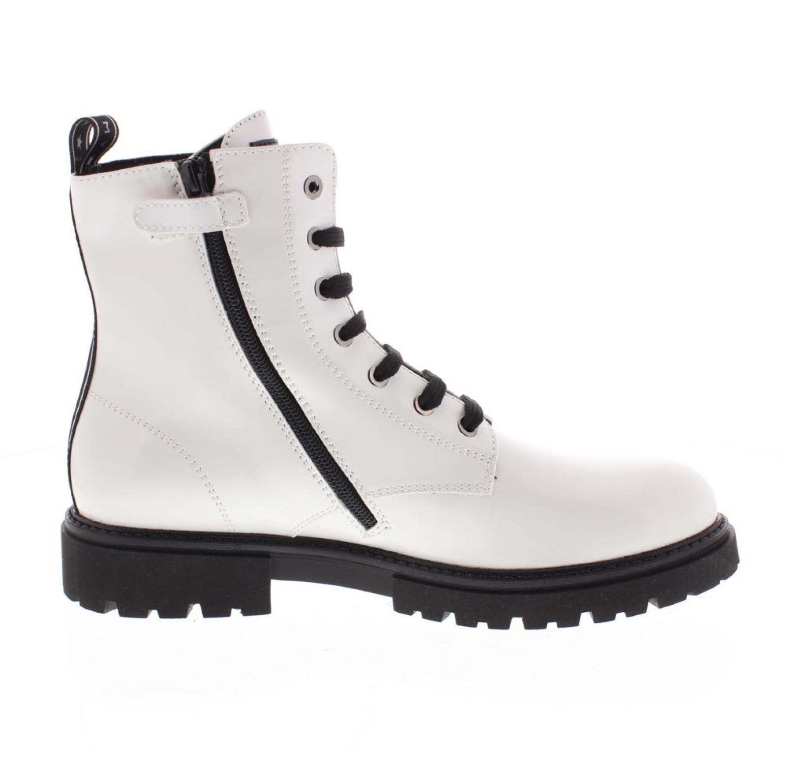 TOMMY HILFIGER Glossy Laced Ankle Boot 30/34 Kids white Photo 2