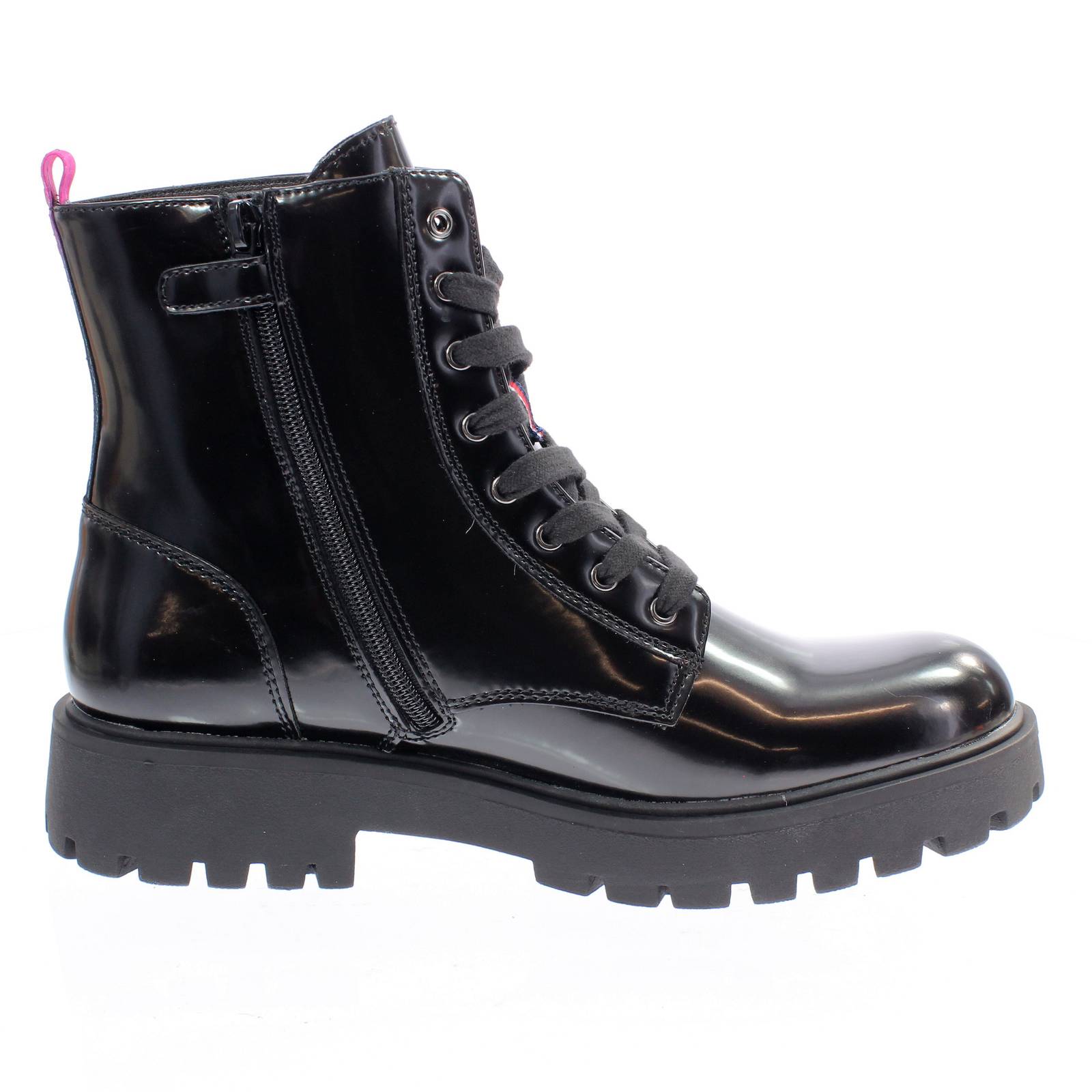 TOMMY HILFIGER Glossy synthetic amphibians Kids black Photo 2