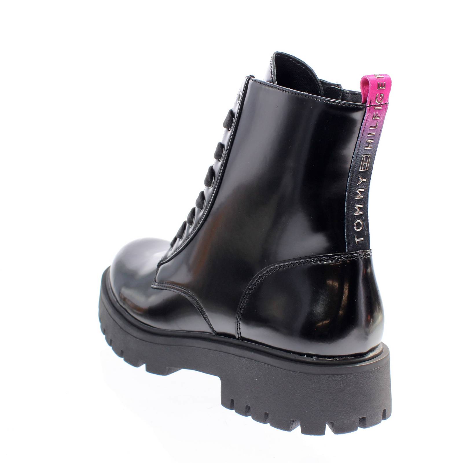 TOMMY HILFIGER Glossy synthetic amphibians Kids black Photo 4