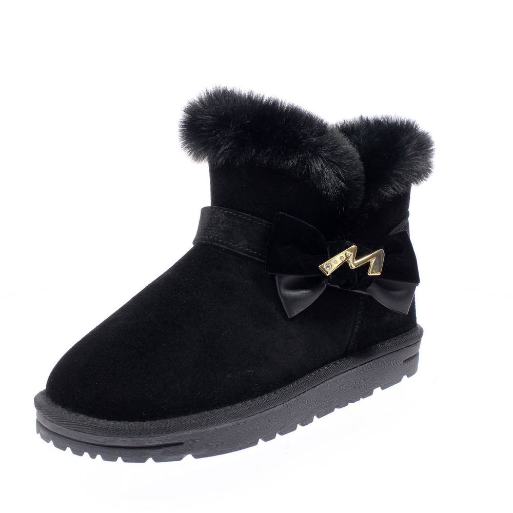 MANILA GRACE GIRL Stivaletti scamosciati con Pelliccia nero Stivaletti con  Pelo Donna R3A5 60022 1338