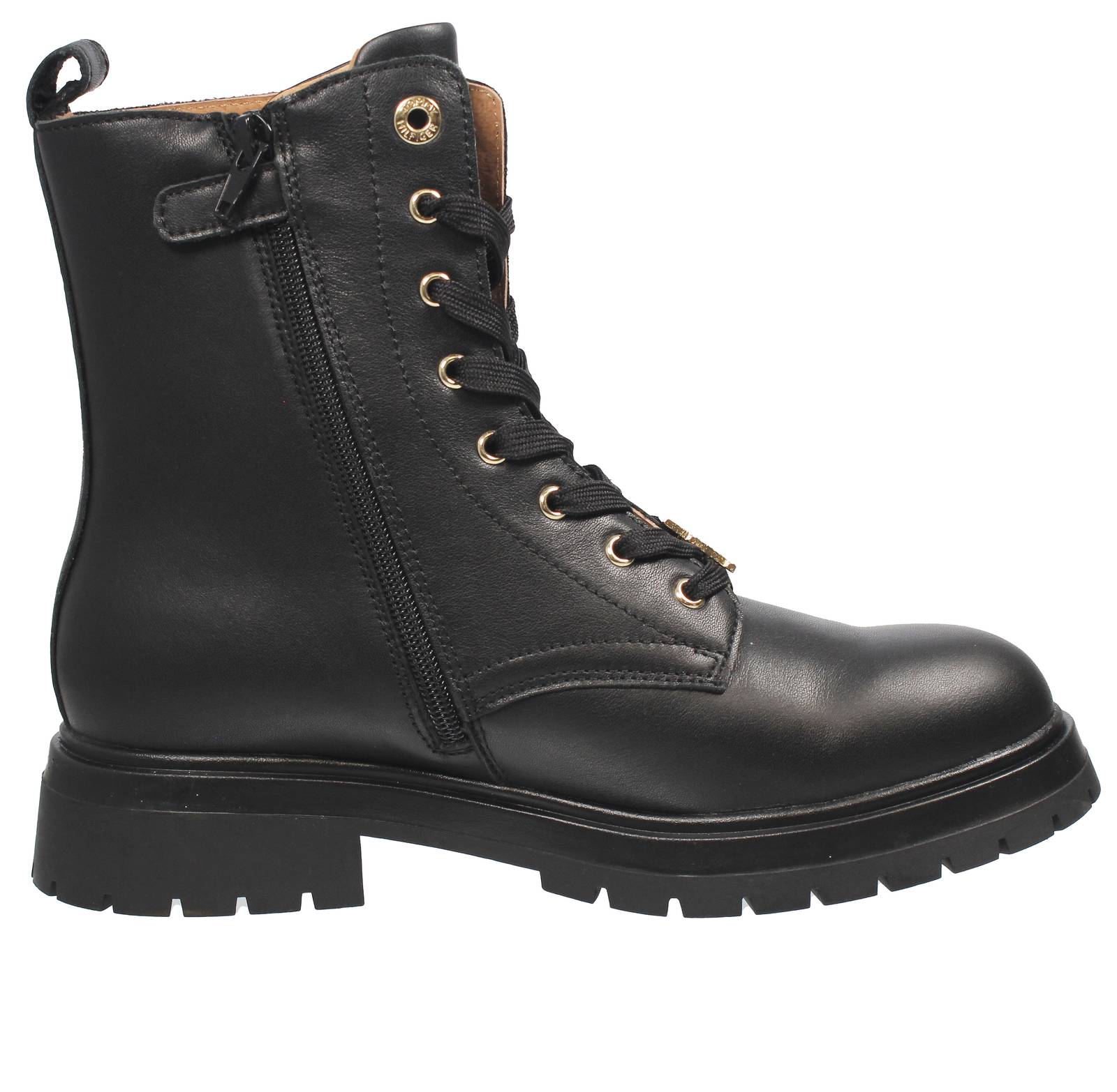 TOMMY HILFIGER Anfibi in Pelle Donna nero Foto 2