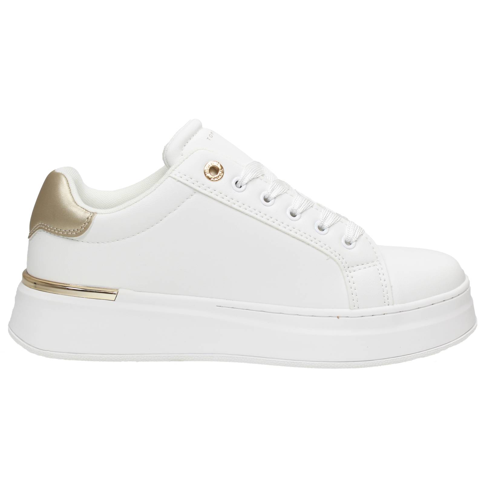 TOMMY HILFIGER Sneakers with a raised sole Woman white Photo 2