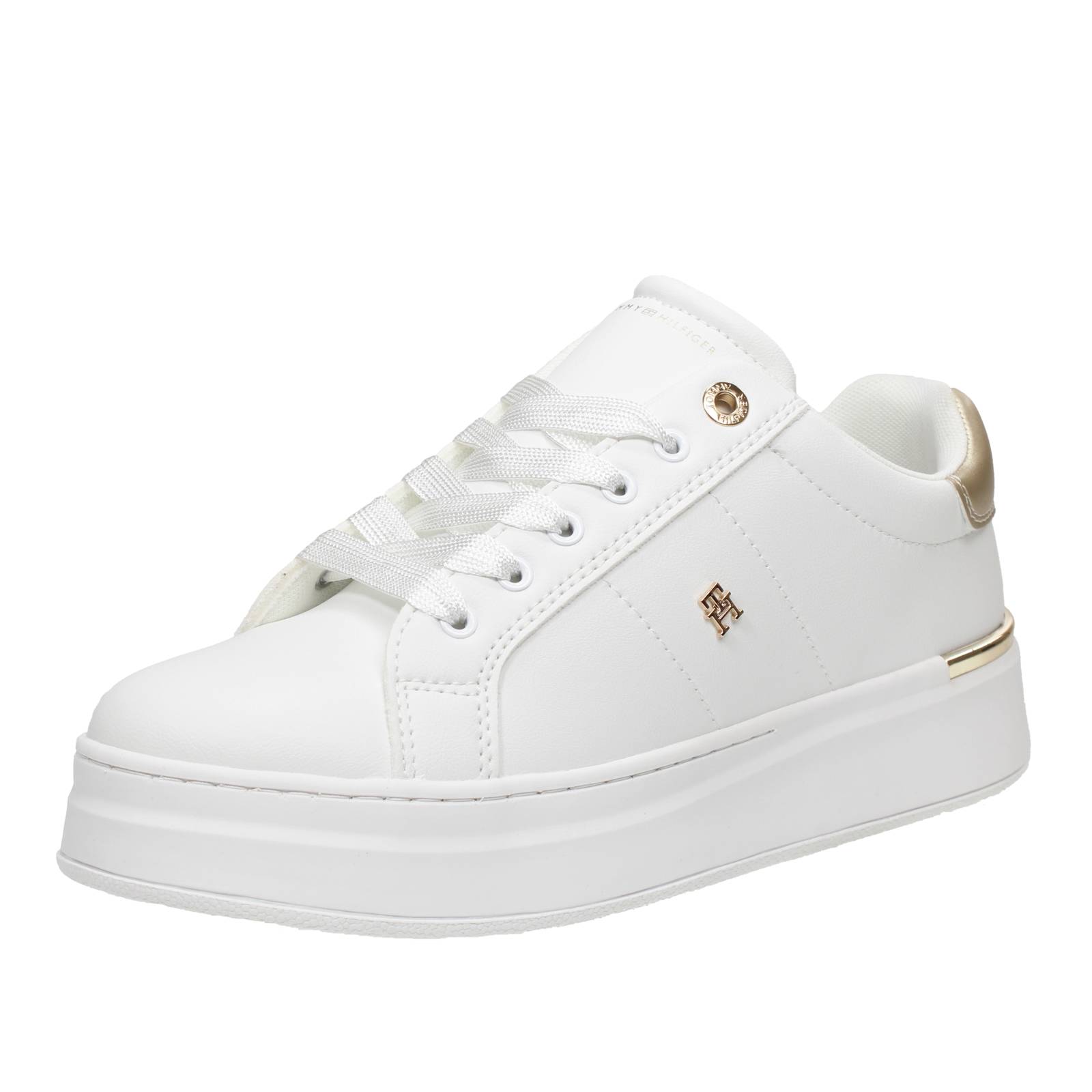 TOMMY HILFIGER Sneakers mit erhöhter Sohle Damen weiß