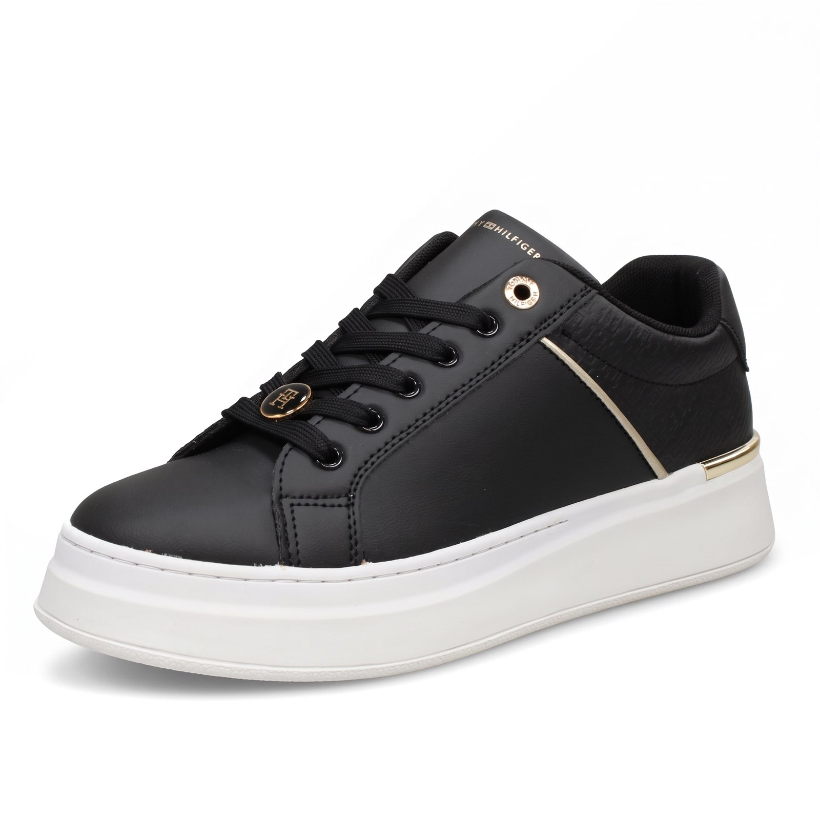 TOMMY HILFIGER Platform-Sneakers Damen schwarz