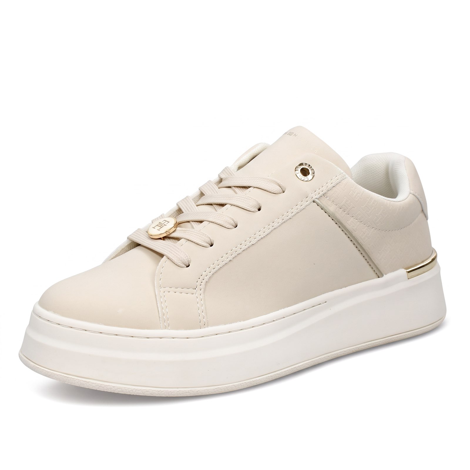 TOMMY HILFIGER Platform-Sneakers Damen beige