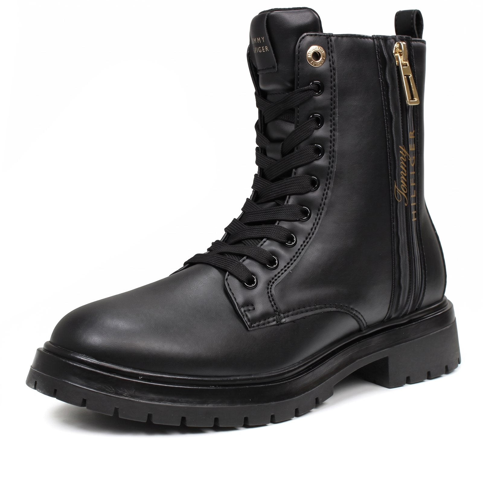 TOMMY HILFIGER Stiefel mit Reißverschluss Damen schwarz