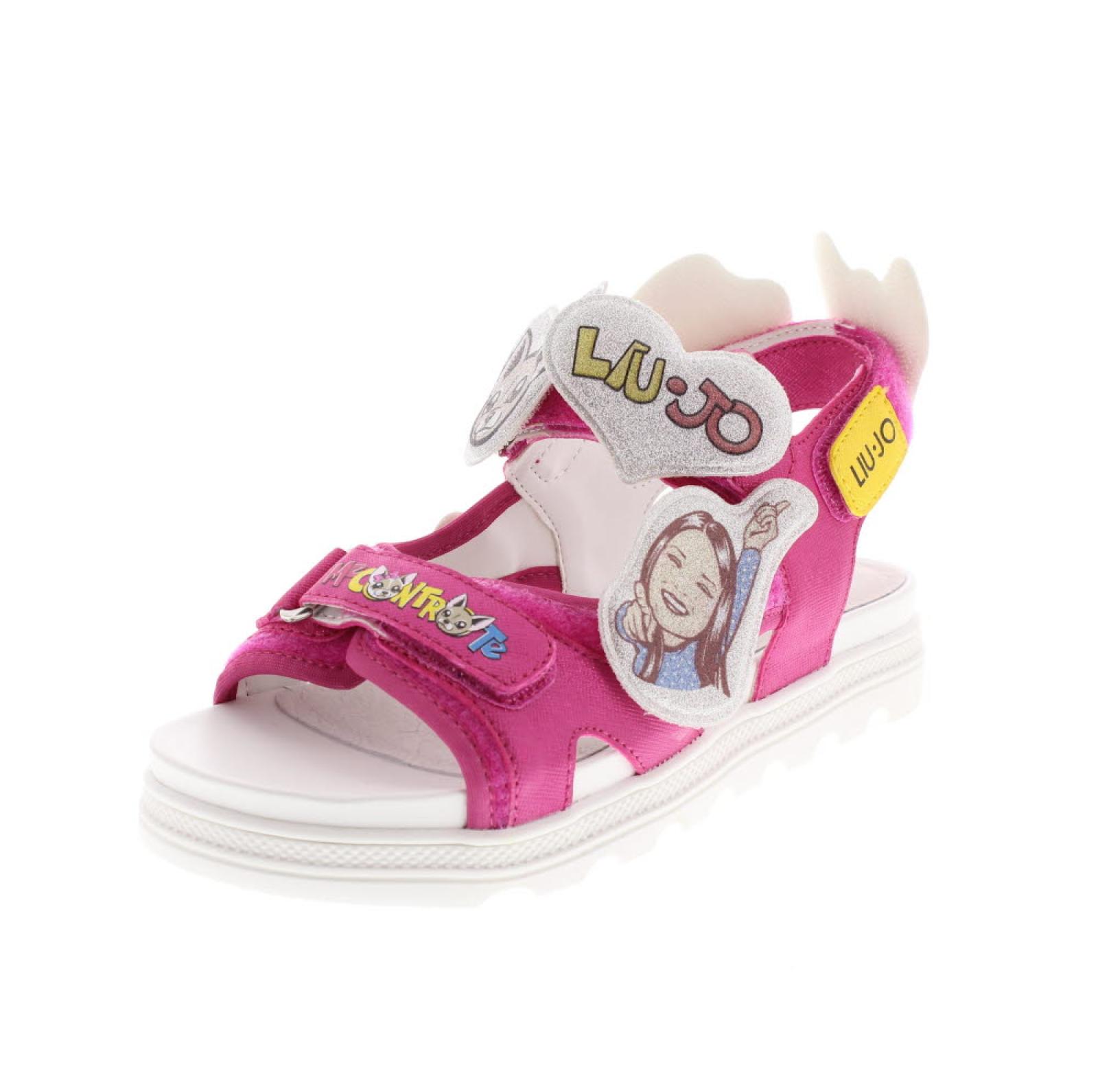 Liu Jo Me Contro Te Desy Sandal Fuxia Taglia 35 Scarpe Ragazza Bambini Sandali