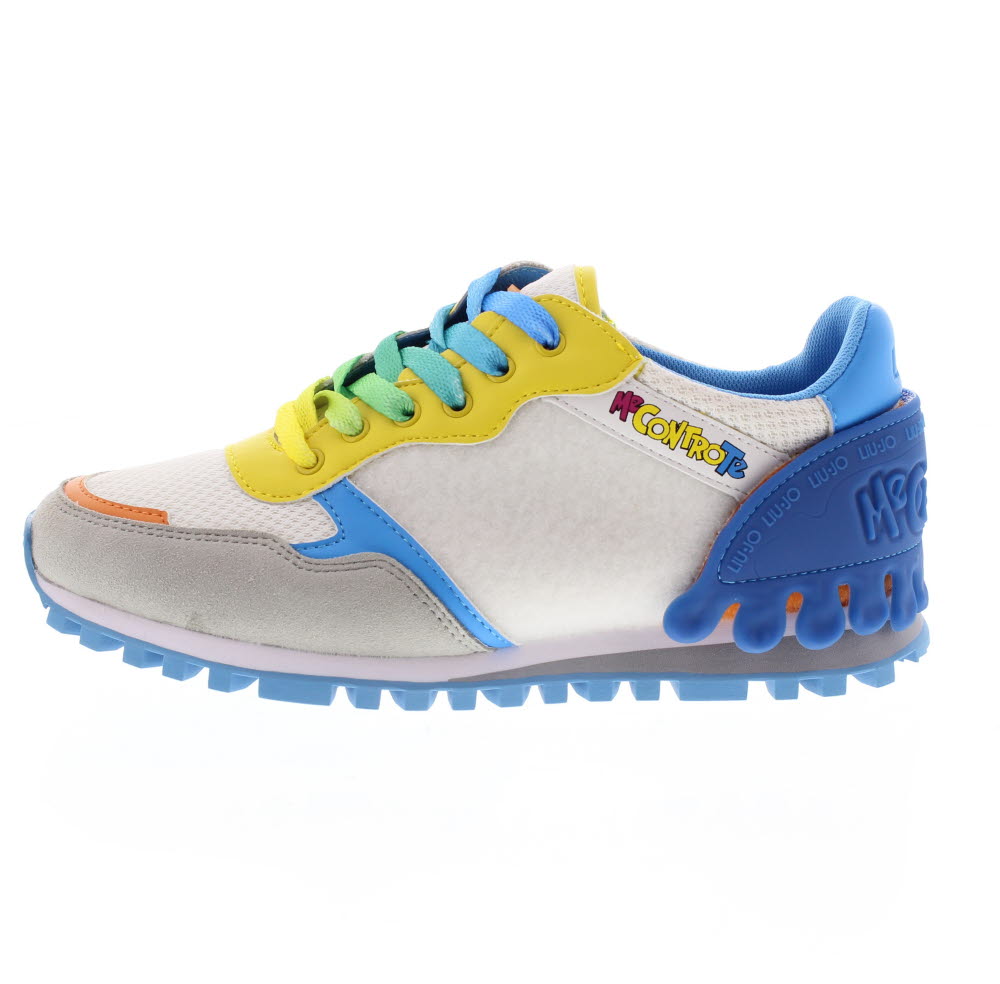 LIU JO ME CONTRO TE Wonder 2 Sneakers con patch 32/34 bianco Scarpe Ragazza  Sneakers Sporty Chic 4B1001EX119