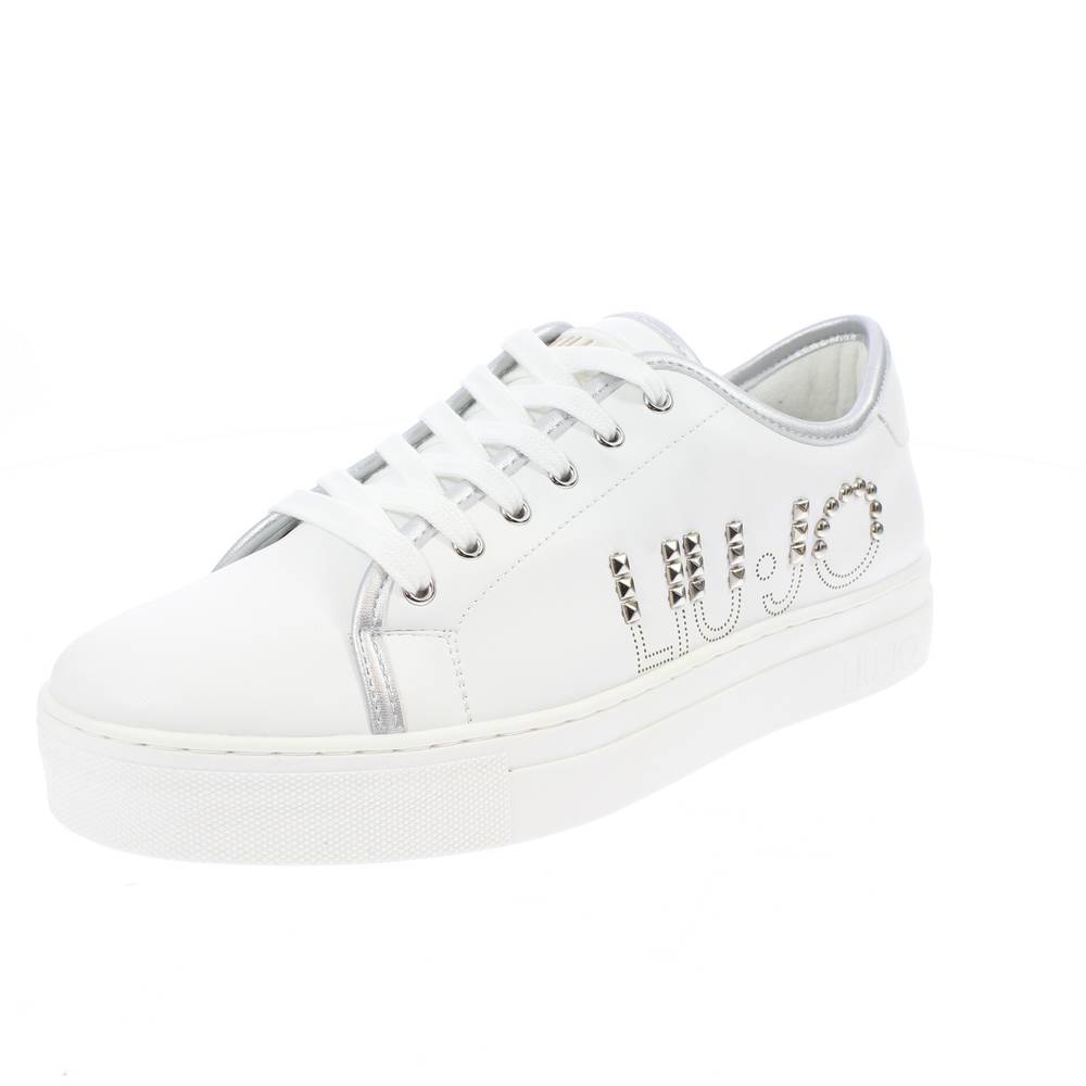 4a2379ex014 Alicia 43 - Sneakers Basse Borchiate In Sintetico bianco