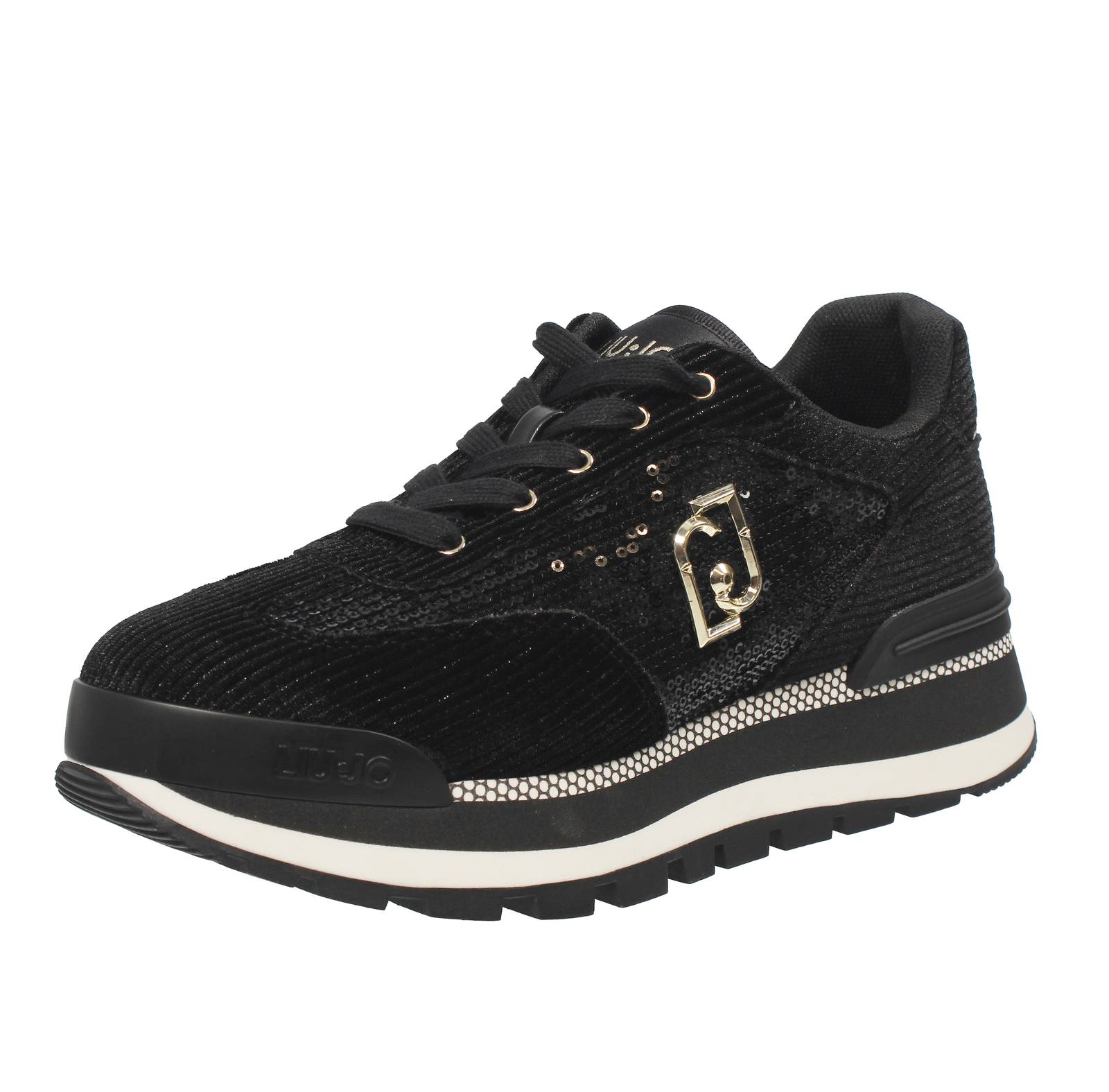 Liu Jo Amazing 23 - Кроссовки на платформе в пайетках Nero - Кроссовки Donna Scarpe