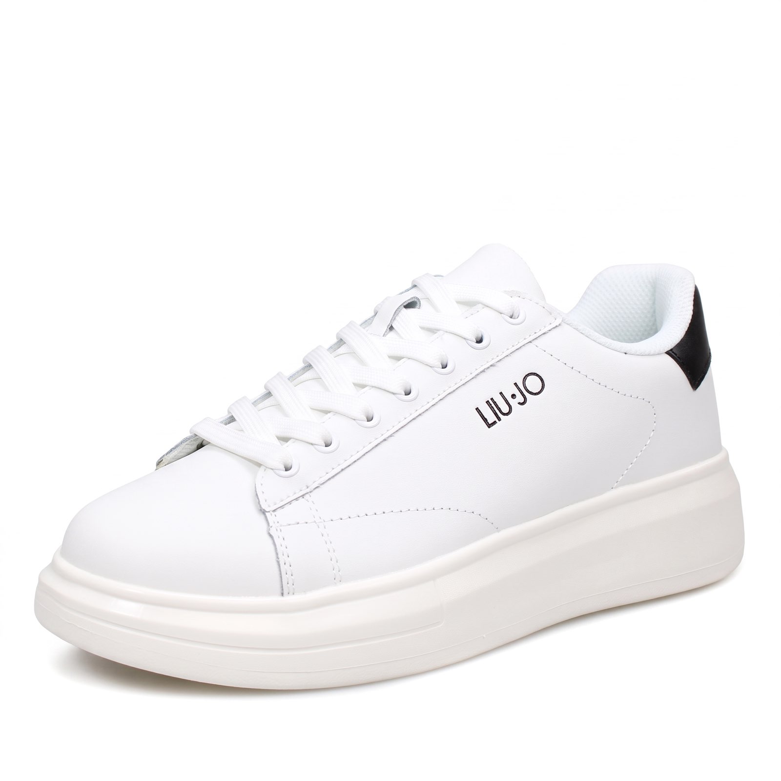 LIU JO Big 01 - Leather Sneakers Man white Photo 1