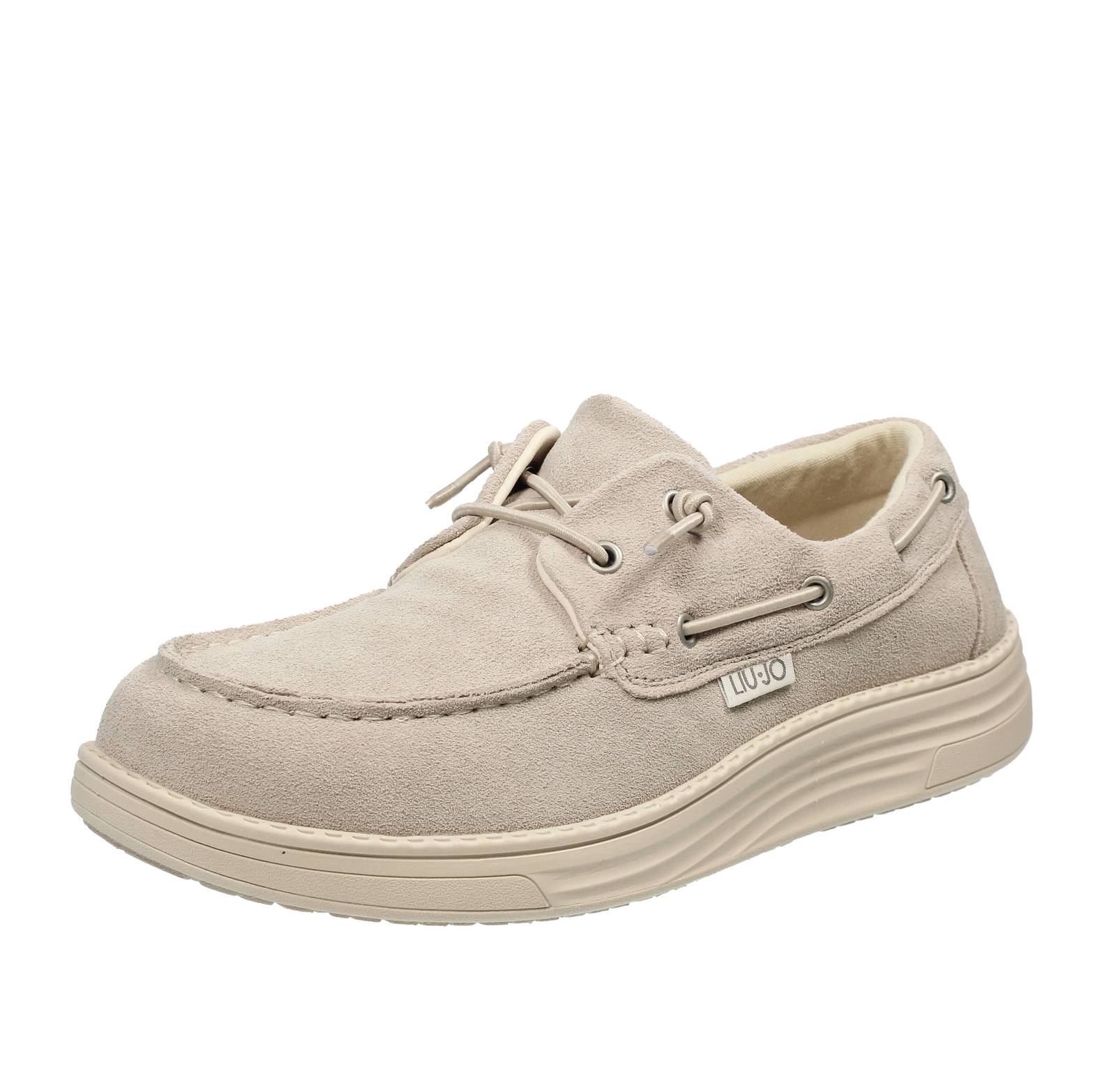 LIU JO MAN Riva 01 Vela in Suede beige Scarpe da Barca Uomo