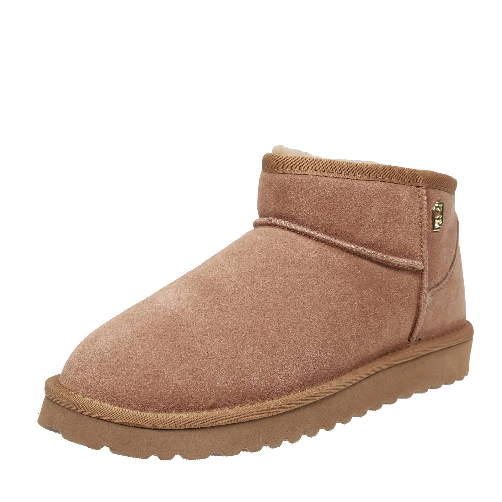 LIU JO JIL 01 - Bottines avec fourrure en daim Femme marron