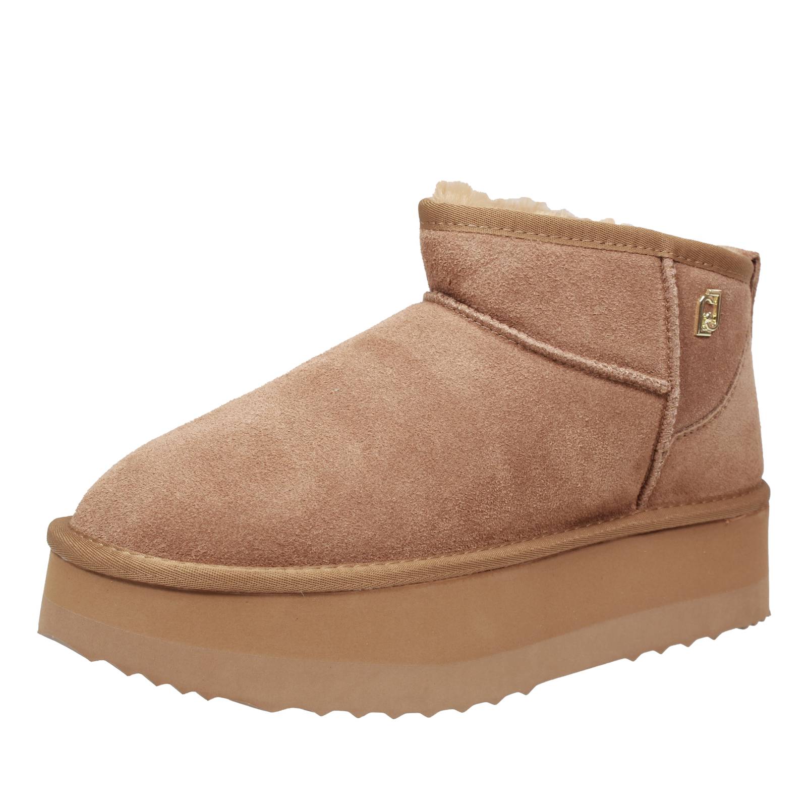 LIU JO Jane 01 - Bottines avec fourrure en daim Femme marron