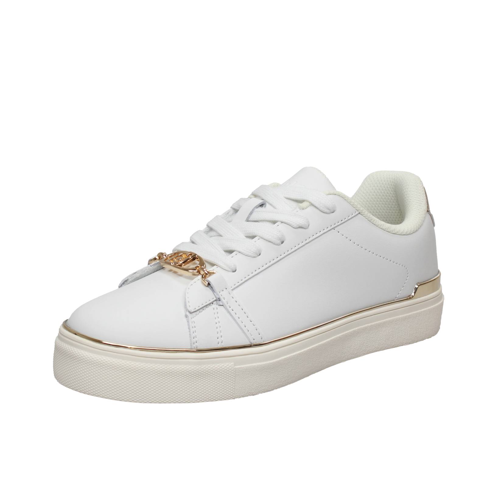 LIU JO Kiki 01 - Low Leather Sneakers Woman white Photo 1