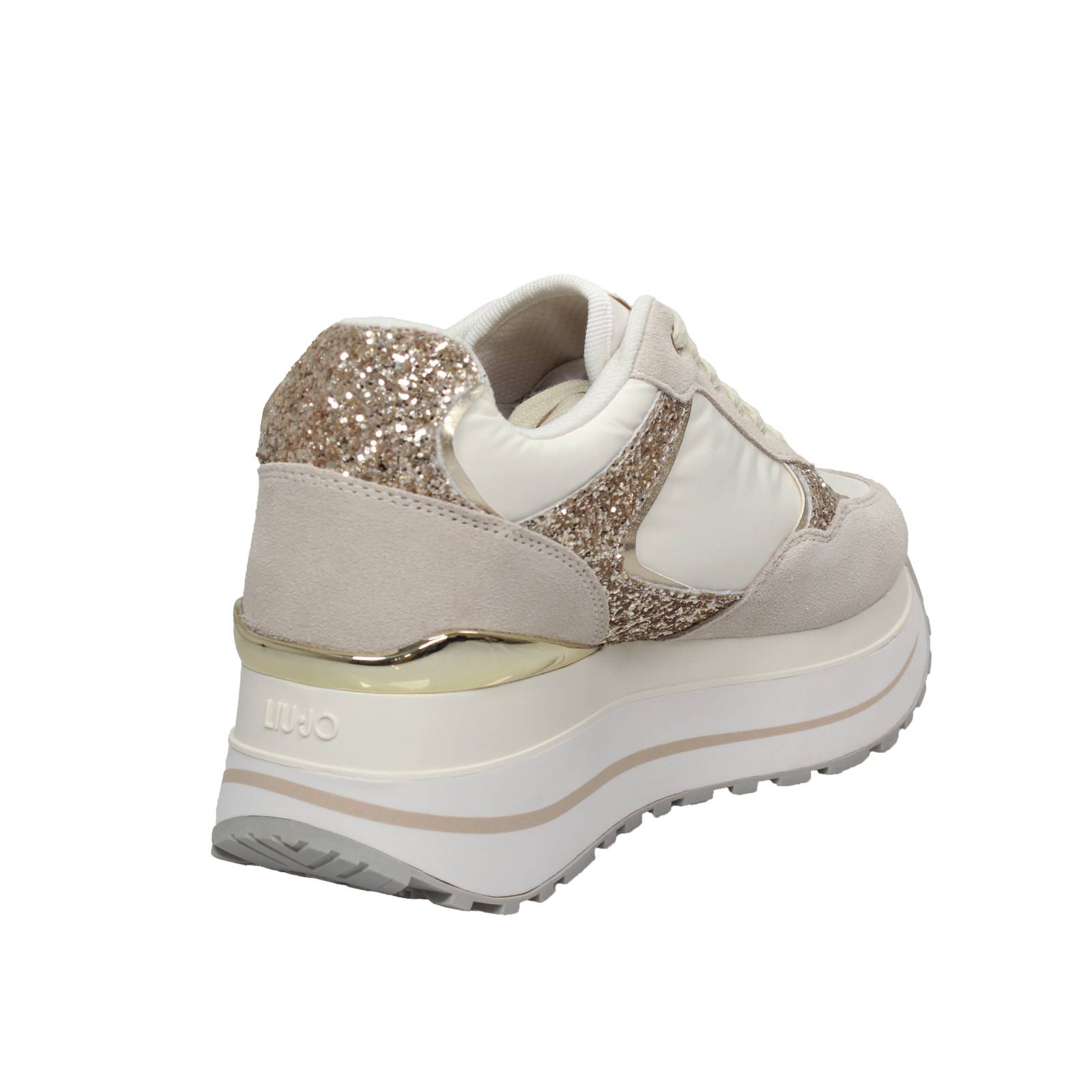 LIU JO Maxi Wonder Plus 01 - Sneakers in Suede Donna beige Foto 4