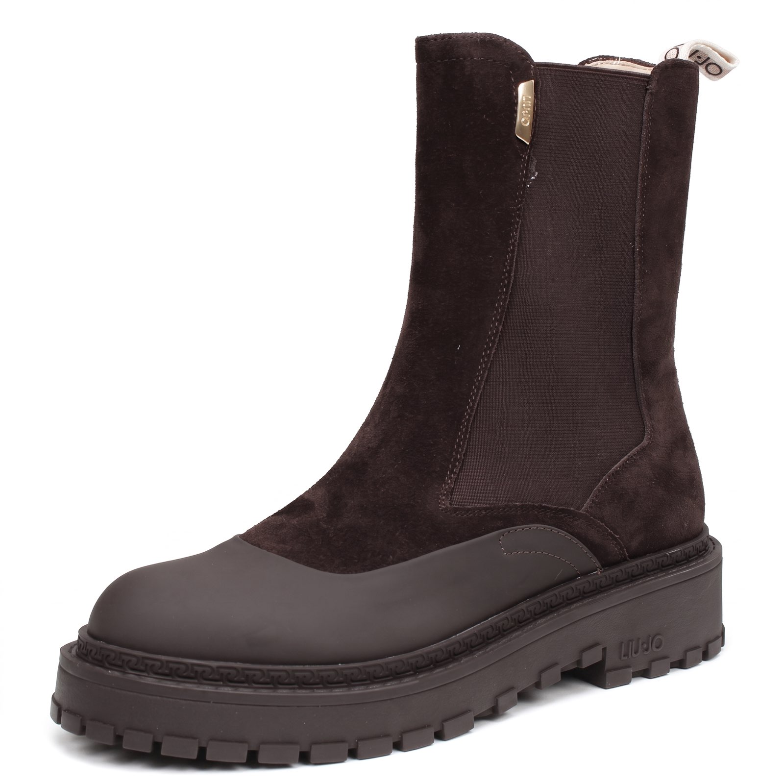 LIU JO Rumi 47 - Bottines Chelsea en daim Femme brun marron